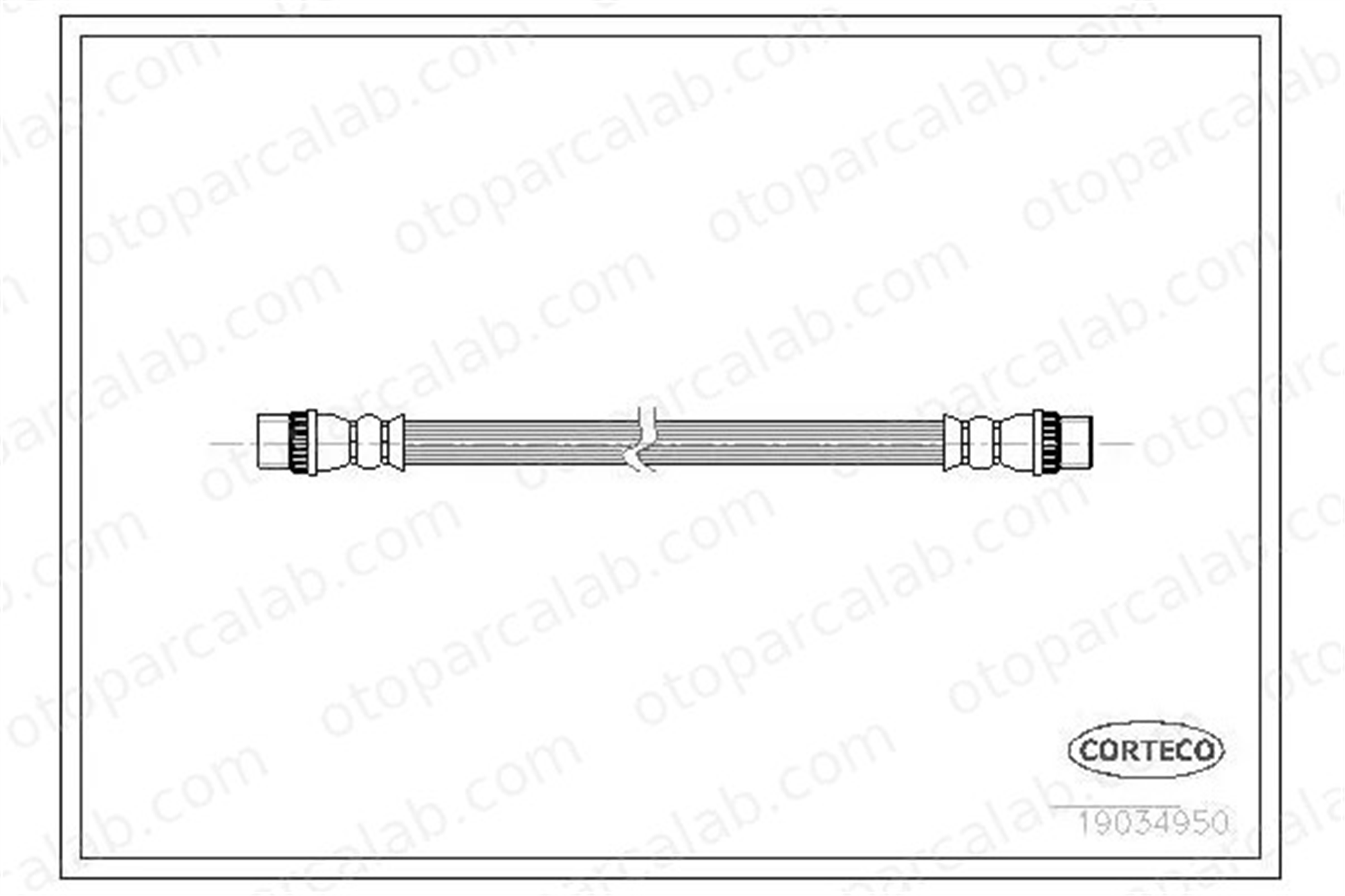 SWAPP 40110 Fren Hortumu Arka Sağ veya Sol PEUGEOT 208 I CITROËN C3 PICASSO 4806G2