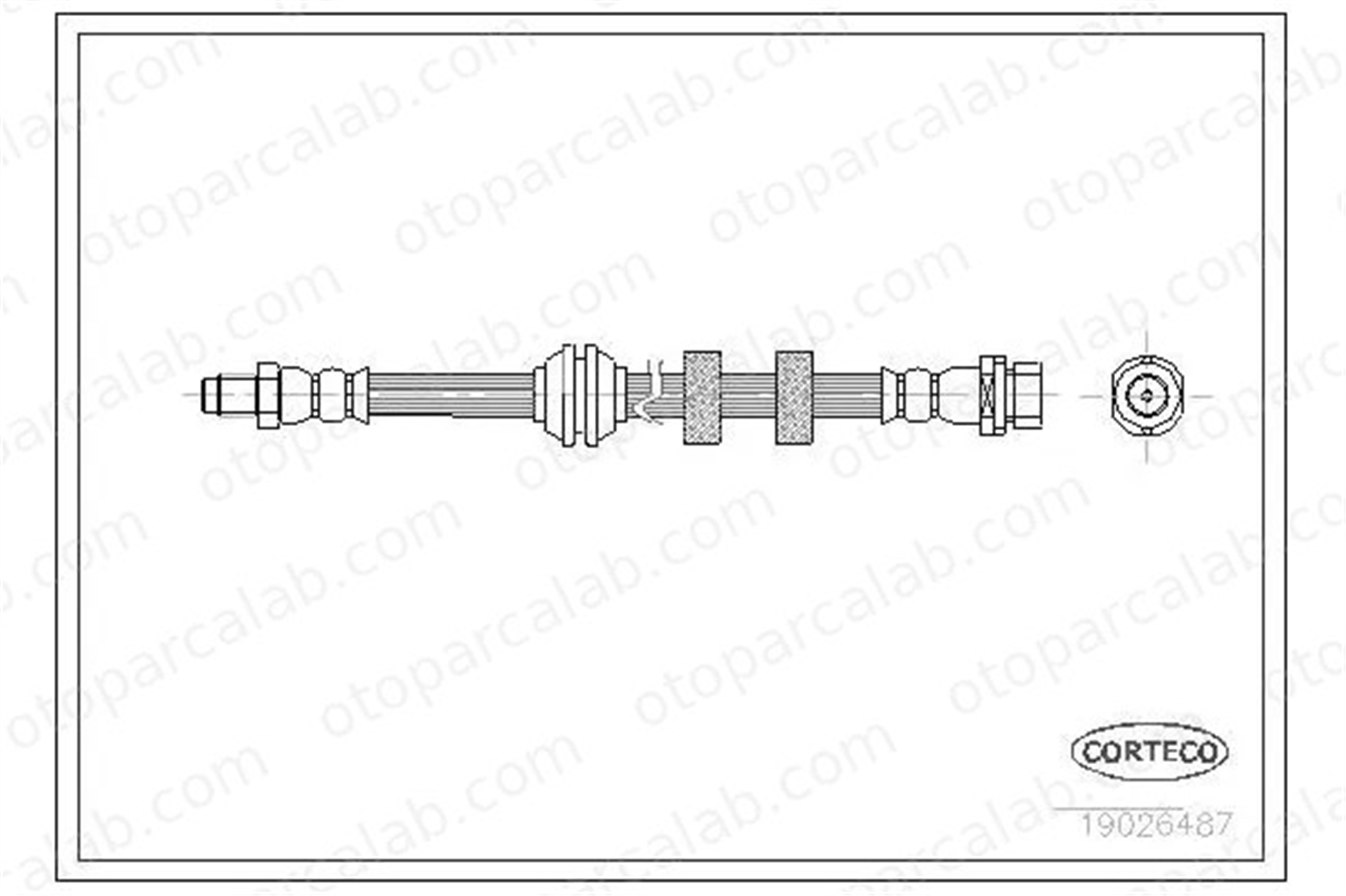 SWAPP 40193 Fren Hortumu Ön Sağ veya Sol FORD FOCUS I FOCUS I Turnier 98AG2078AE 1064258