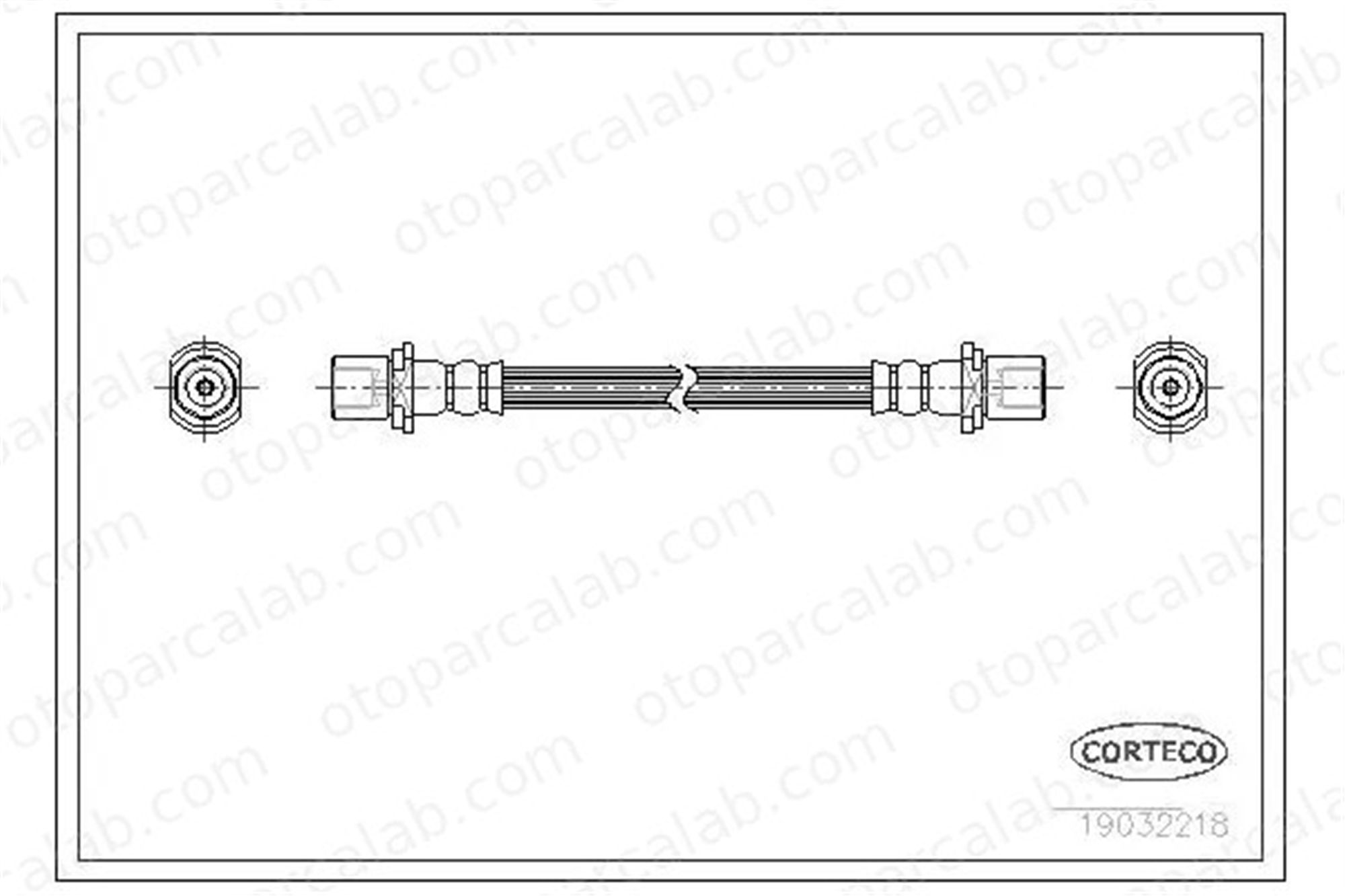 SWAPP 40345 Fren Hortumu Arka Sağ veya Sol TOYOTA COROLLA Station Wagon COROLLA 9094702533