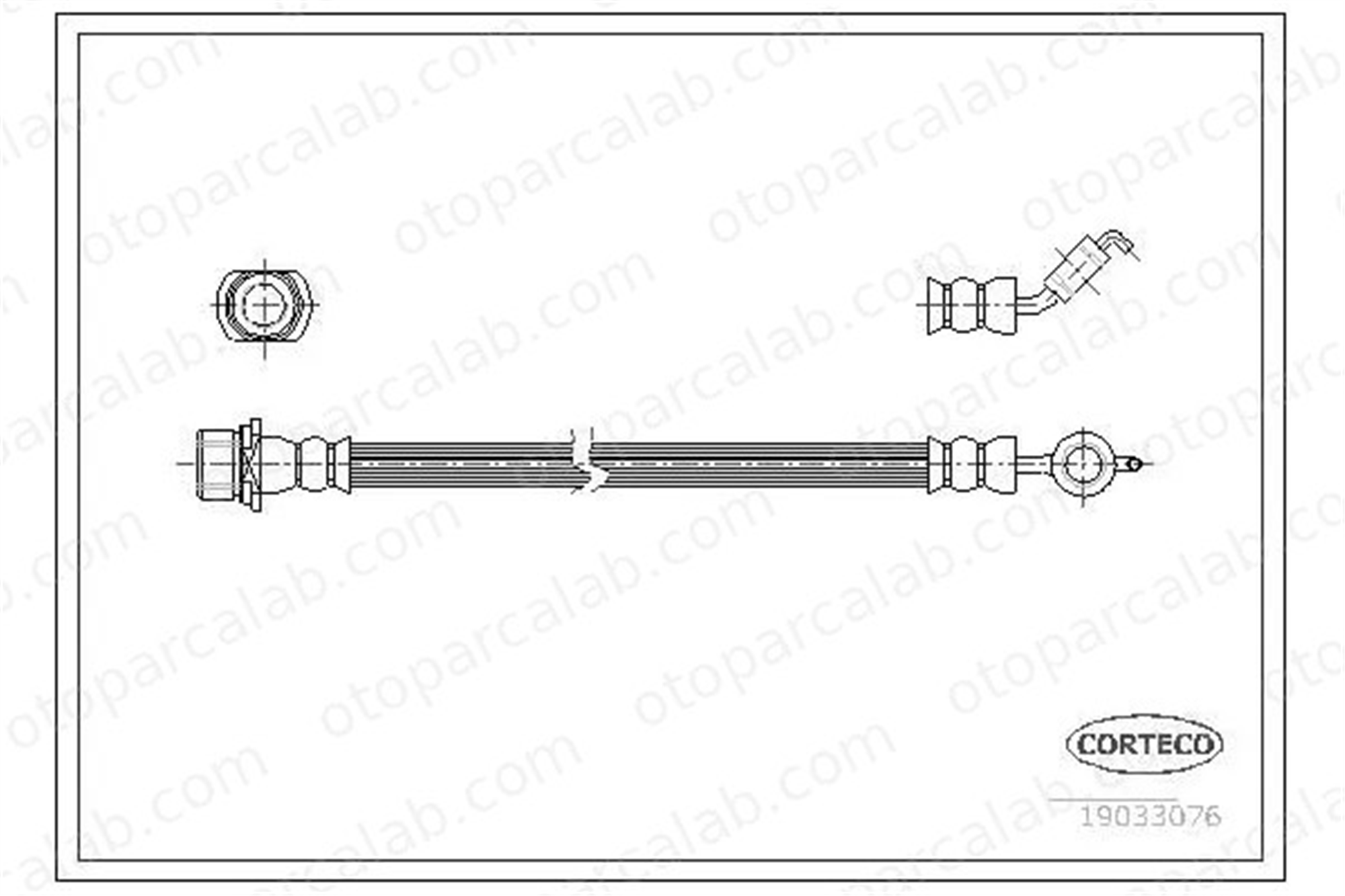 SWAPP 40349 Fren Hortumu Arka Sağ veya Sol TOYOTA COROLLA COROLLA Station wagon 9008094133 9094702E88