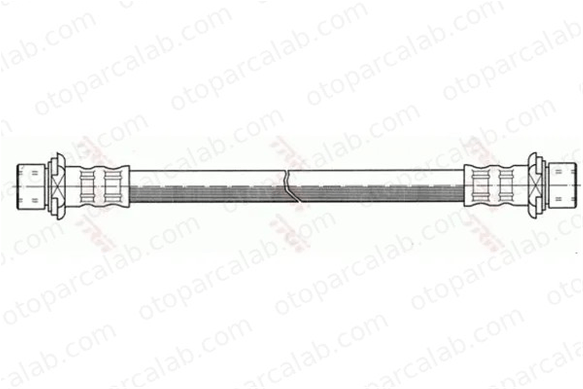 SWAPP 40366 Fren Hortumu Arka Sağ veya Sol TOYOTA COROLLA COROLLA Liftback 9094702657 9094702809