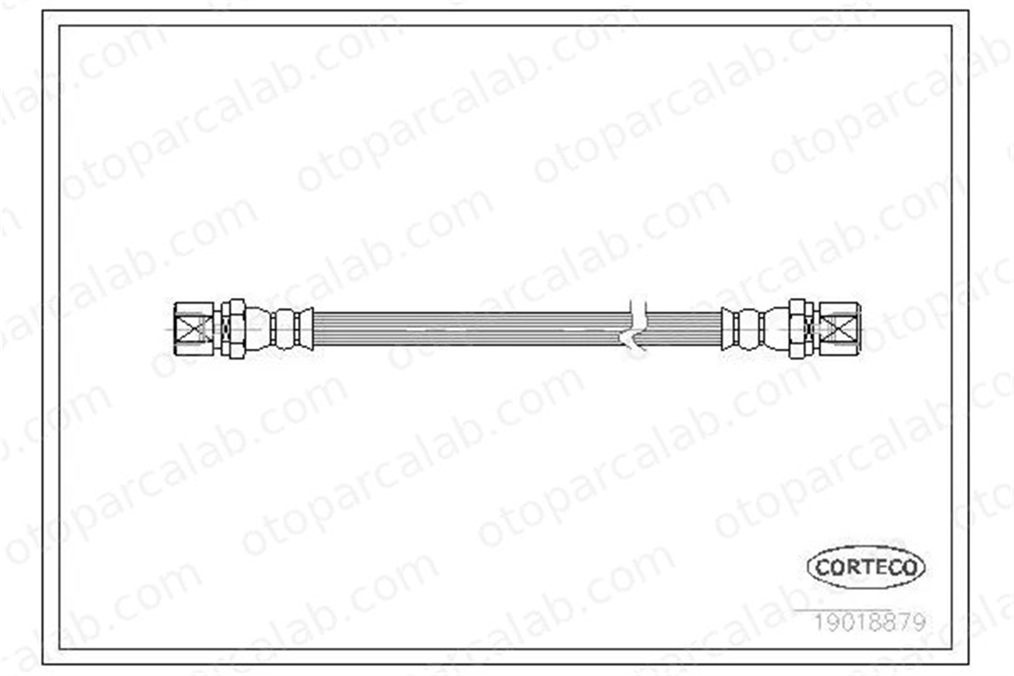SWAPP 40611 Fren Hortumu Arka Sağ veya Sol OPEL KADETT E Hatchback ASTRA F Station wagon 90445758 562094