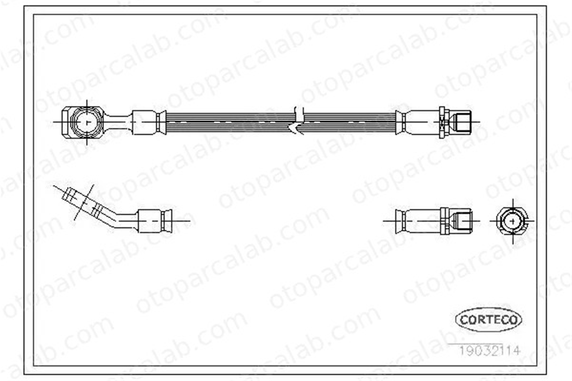 SWAPP 40619 Fren Hortumu Arka Sağ veya Sol OPEL VECTRA C VECTRA C GTS 5562204 24436542
