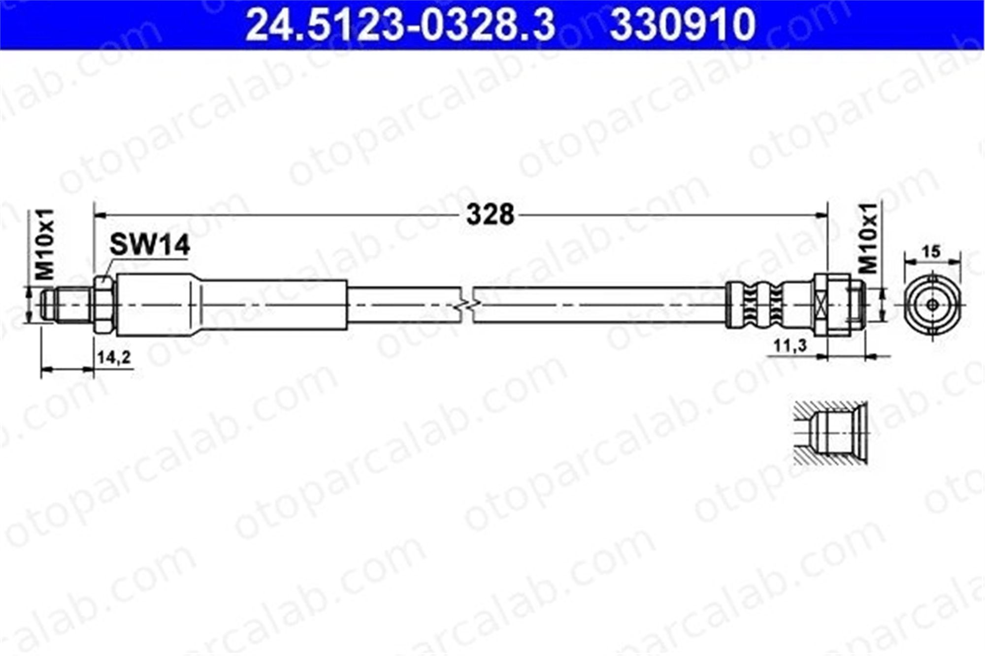 SWAPP 40650 Fren Hortumu Arka Sağ veya Sol MERCEDES-BENZ VITO Minibüs/Otobüs VITO / MIXTO Panelvan/Van 24512303283 6394280435
