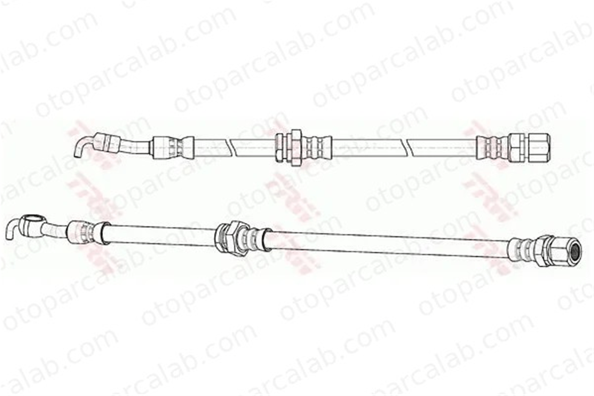 SWAPP 40694 Fren Hortumu Arka Sağ veya Sol CHEVROLET LACETTI NUBIRA Sedan 96404803 96549725