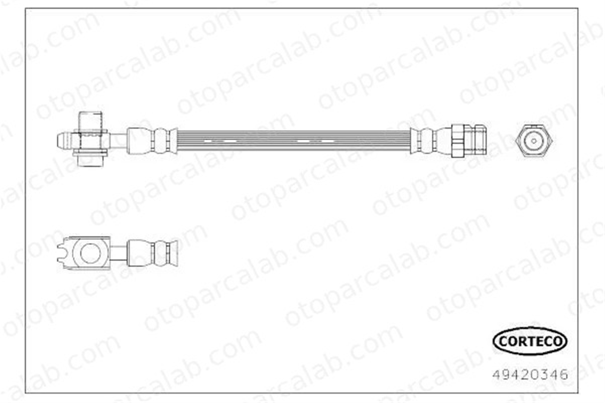 SWAPP 41241 Fren Hortumu Arka Sağ veya Sol SEAT LEON LEON ST 5Q0611775E