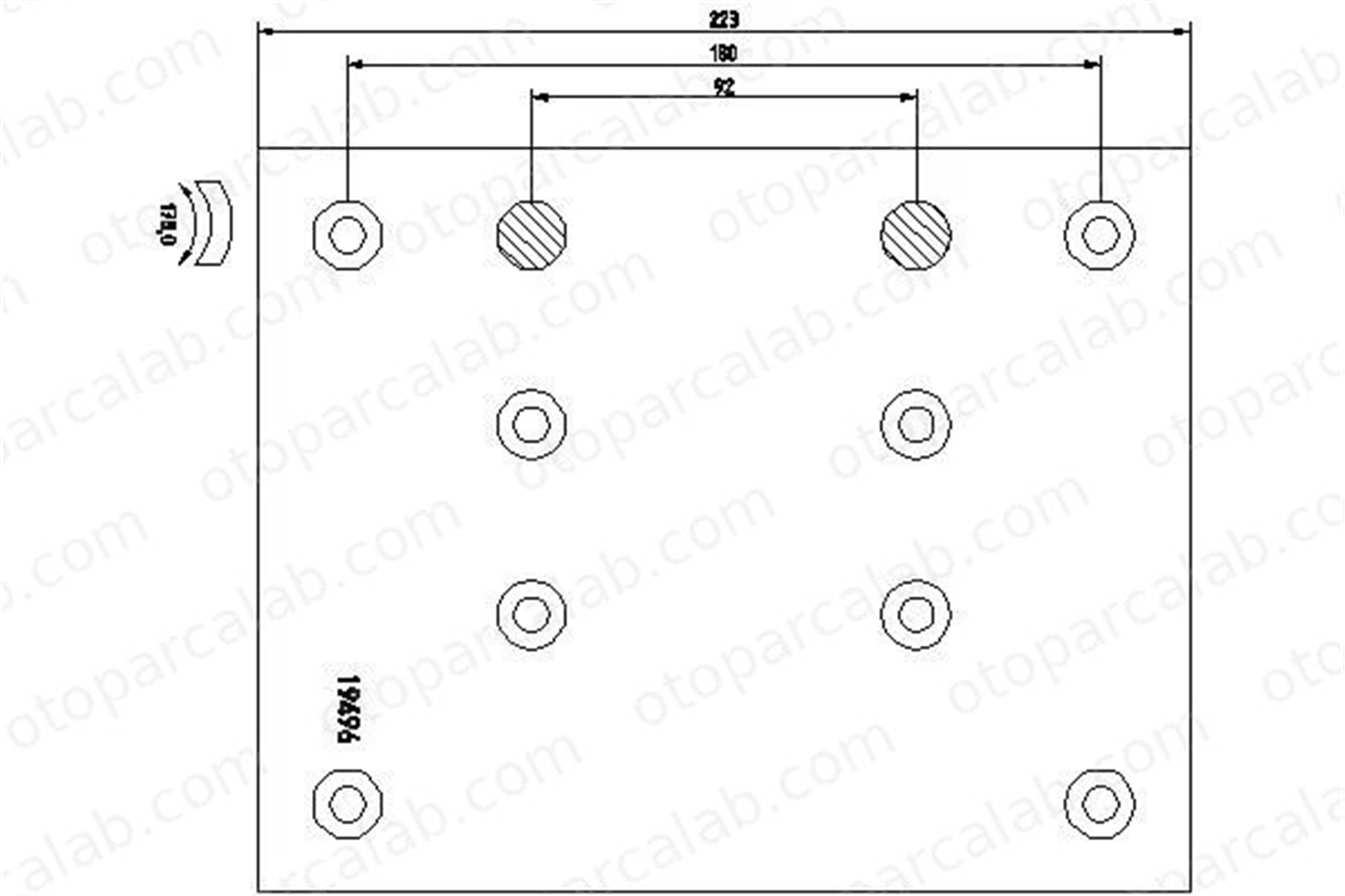 TEXTAR 1949602 Fren Pabuçlu Balata Arka MAN F90 MERCEDES-BENZ AROCS 81502006828 81502210921