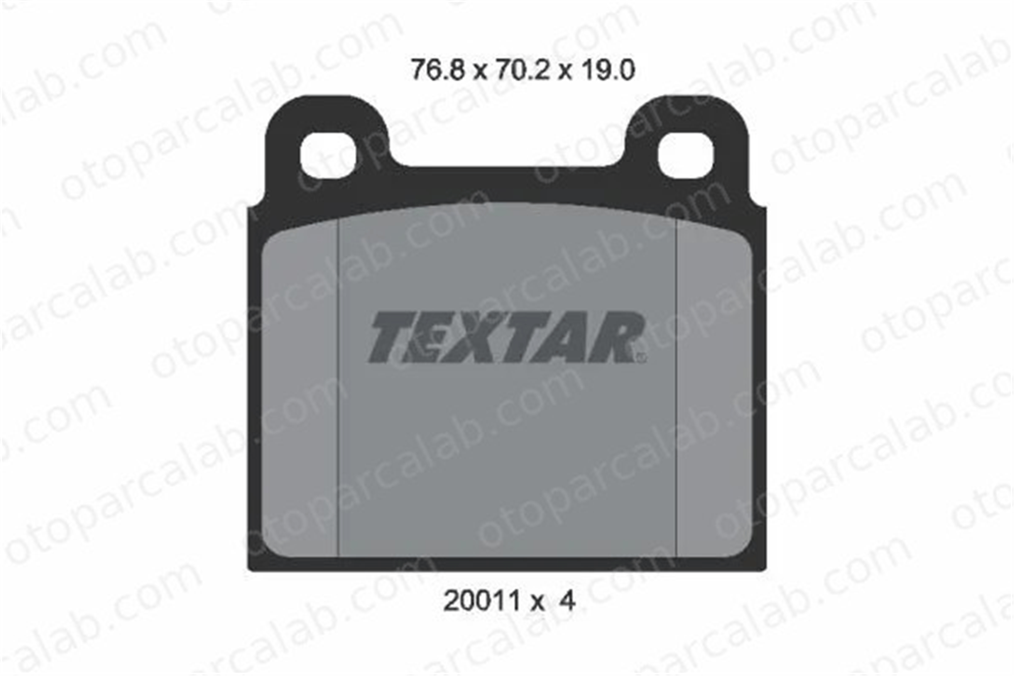 TEXTAR 2001104 Fren Disk Balata Ön VW TRANSPORTER T3 Minibüs/Otobüs TRANSPORTER T3 Panelvan/Van 2001104 211698151C