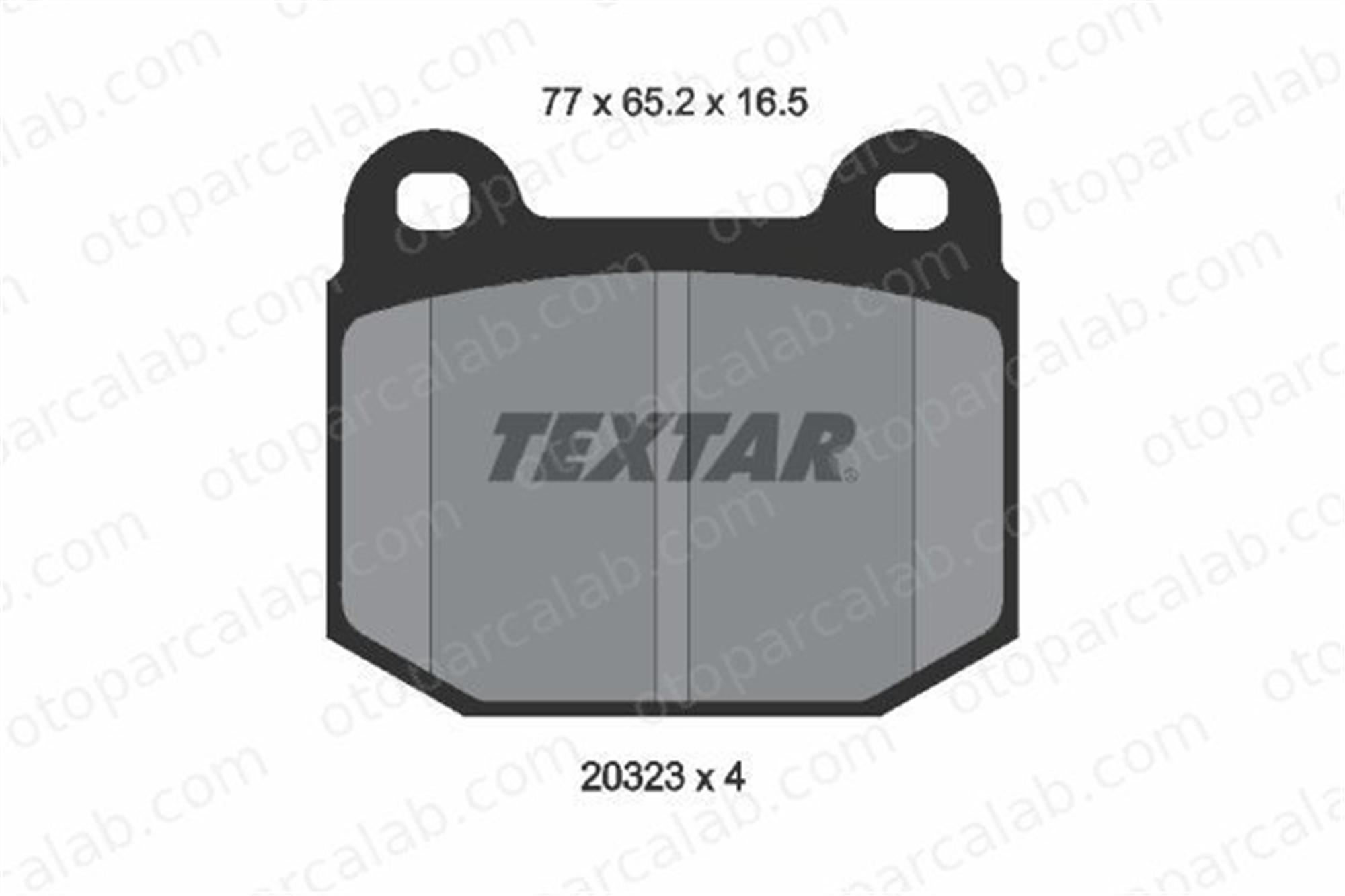 TEXTAR 2032303 Fren Disk Balata Ön OPEL MANTA B CC REKORD D 2032303 60728434