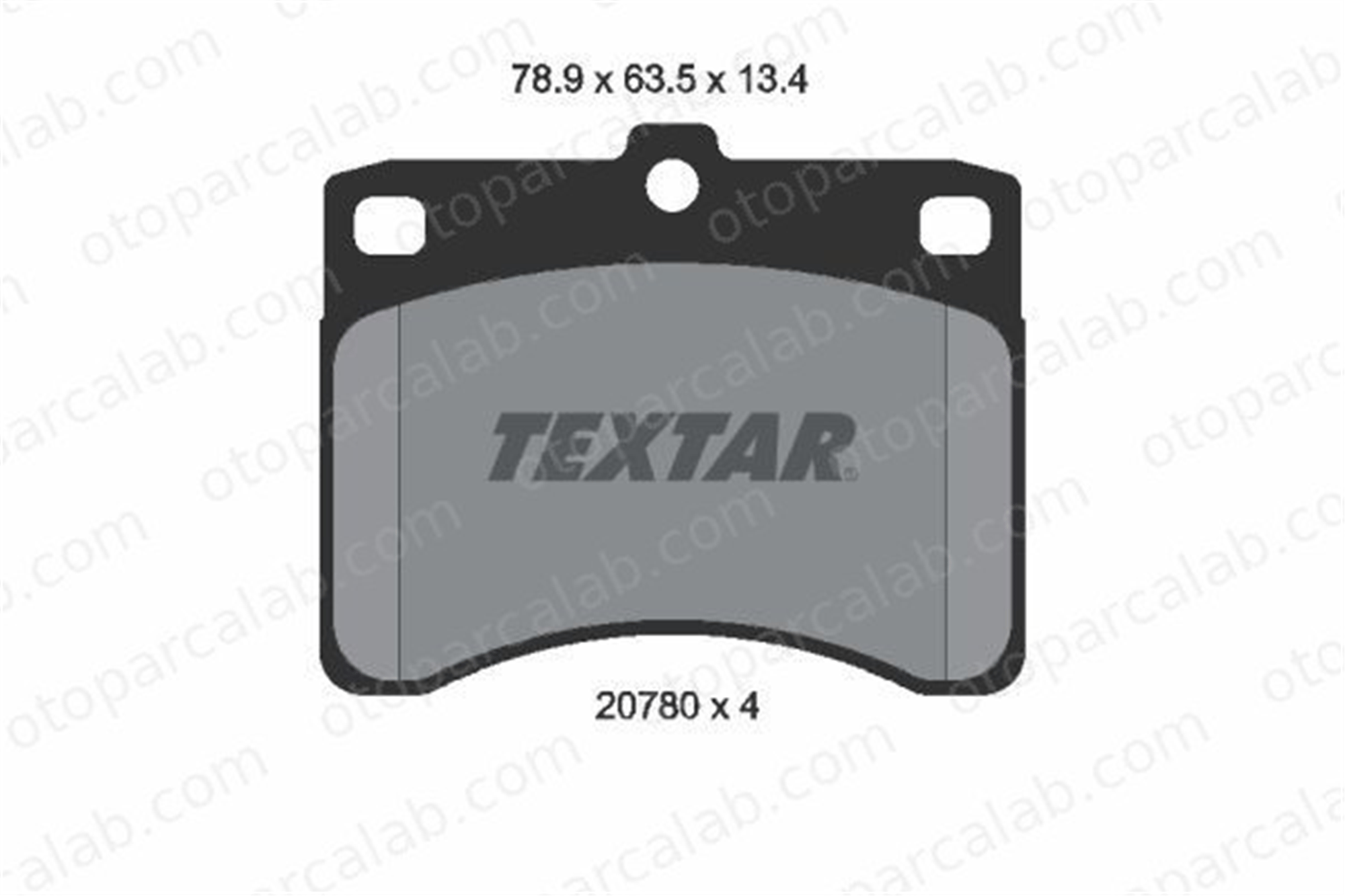 TEXTAR 2078001 Fren Disk Balata Ön PIAGGIO PORTER Platform şasi PORTER Panelvan/Van 2078001 449187