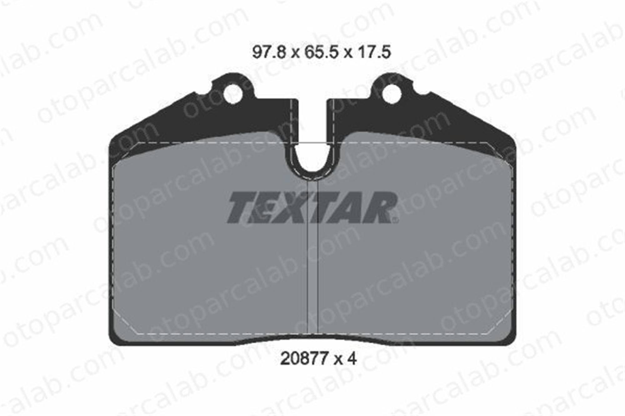 TEXTAR 2087709 Fren Disk Balata Ön PORSCHE 911 911 Cabrio 2087709 8A0698451