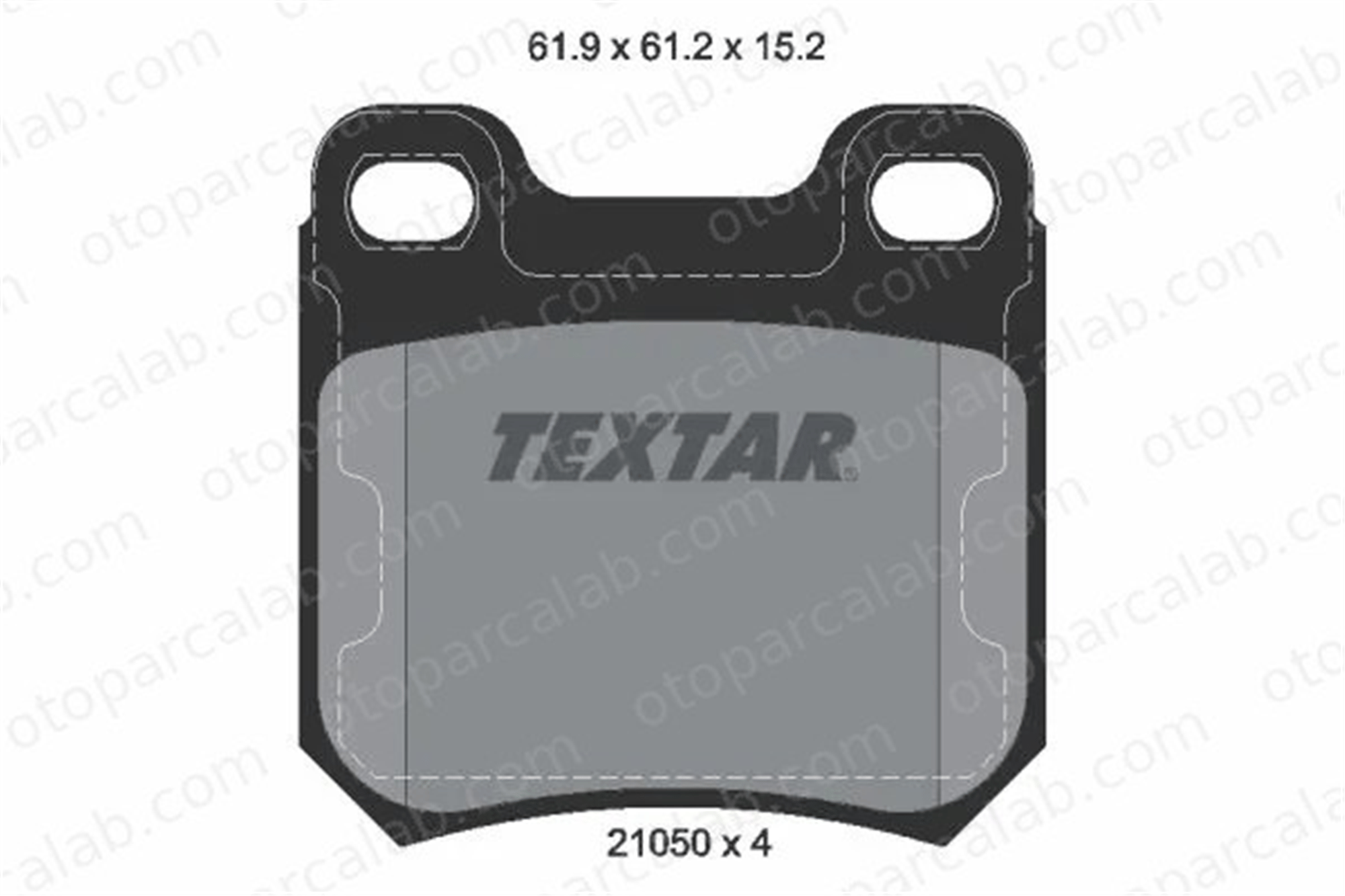 TEXTAR 2105002 Fren Disk Balata Arka OPEL OMEGA A Station wagon VECTRA B Station wagon 1605924 1605005