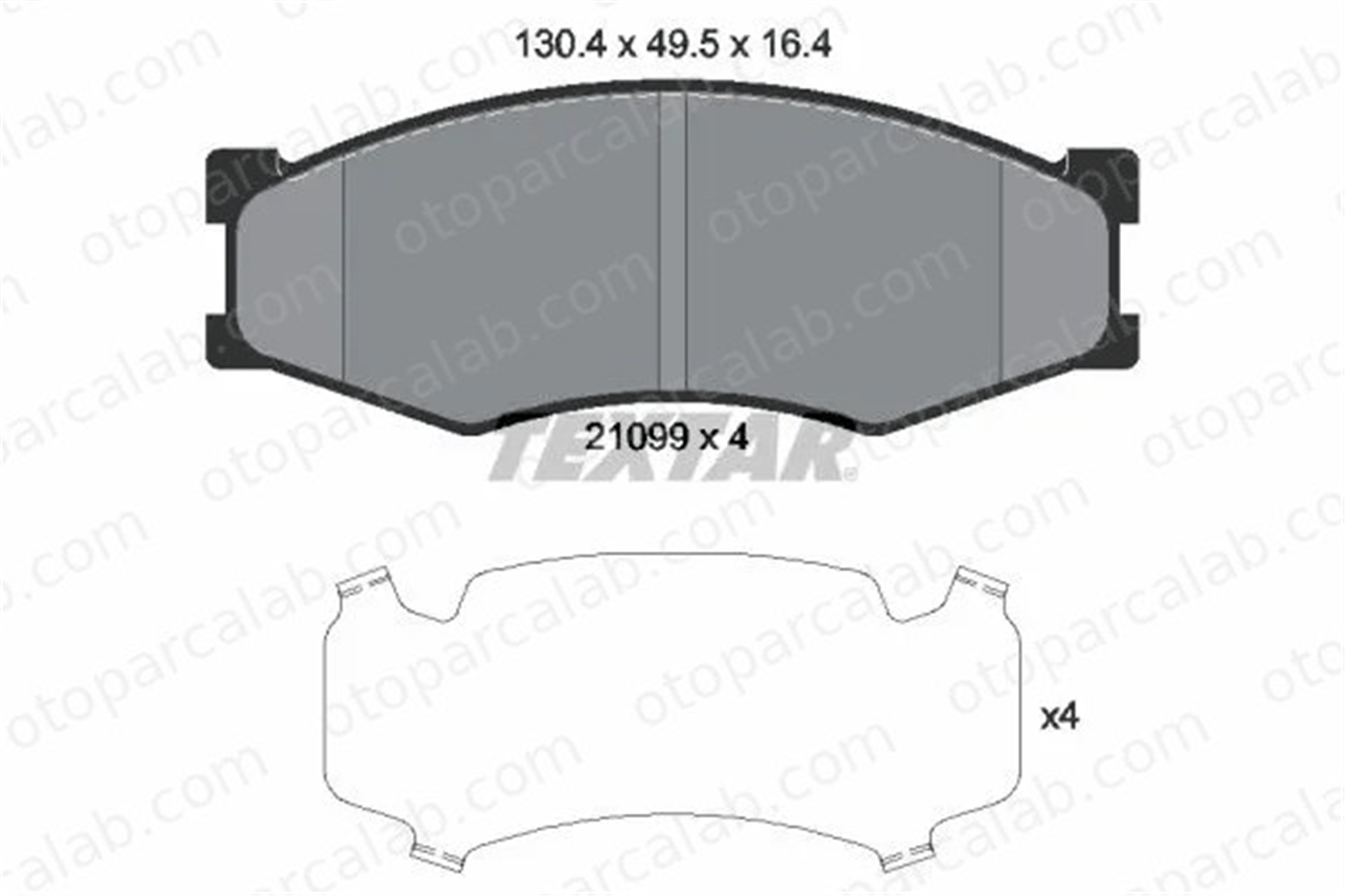 TEXTAR 2109901 Fren Disk Balata Ön NISSAN PICK UP BLUEBIRD 2109901 41060Y9525