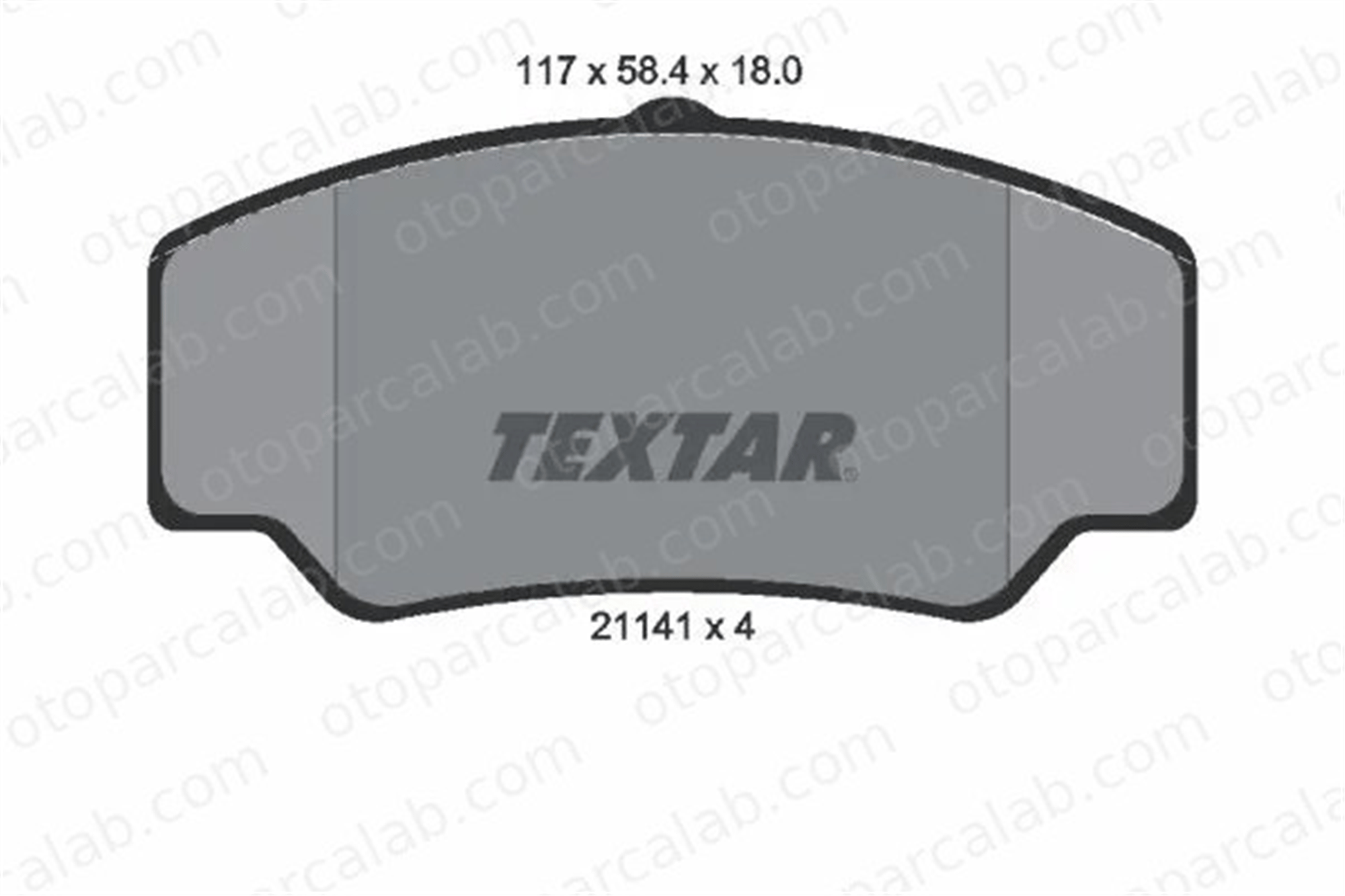 TEXTAR 2114103 Fren Disk Balata Ön FORD TRANSIT Minibüs/Otobüs TRANSIT Panelvan/Van 2114103 5023486