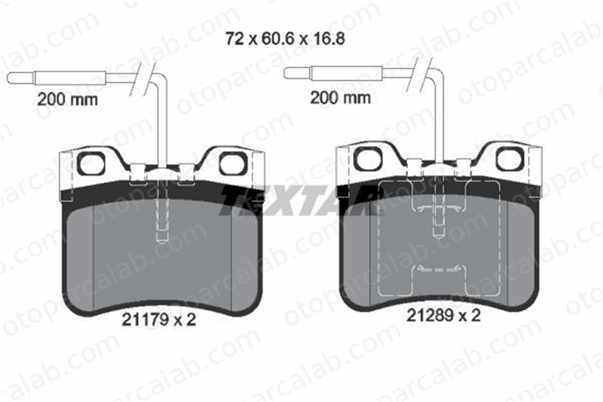 TEXTAR 2117902 Fren Disk Balata Ön CITROËN AX PEUGEOT 106 I 2117902 1617248780