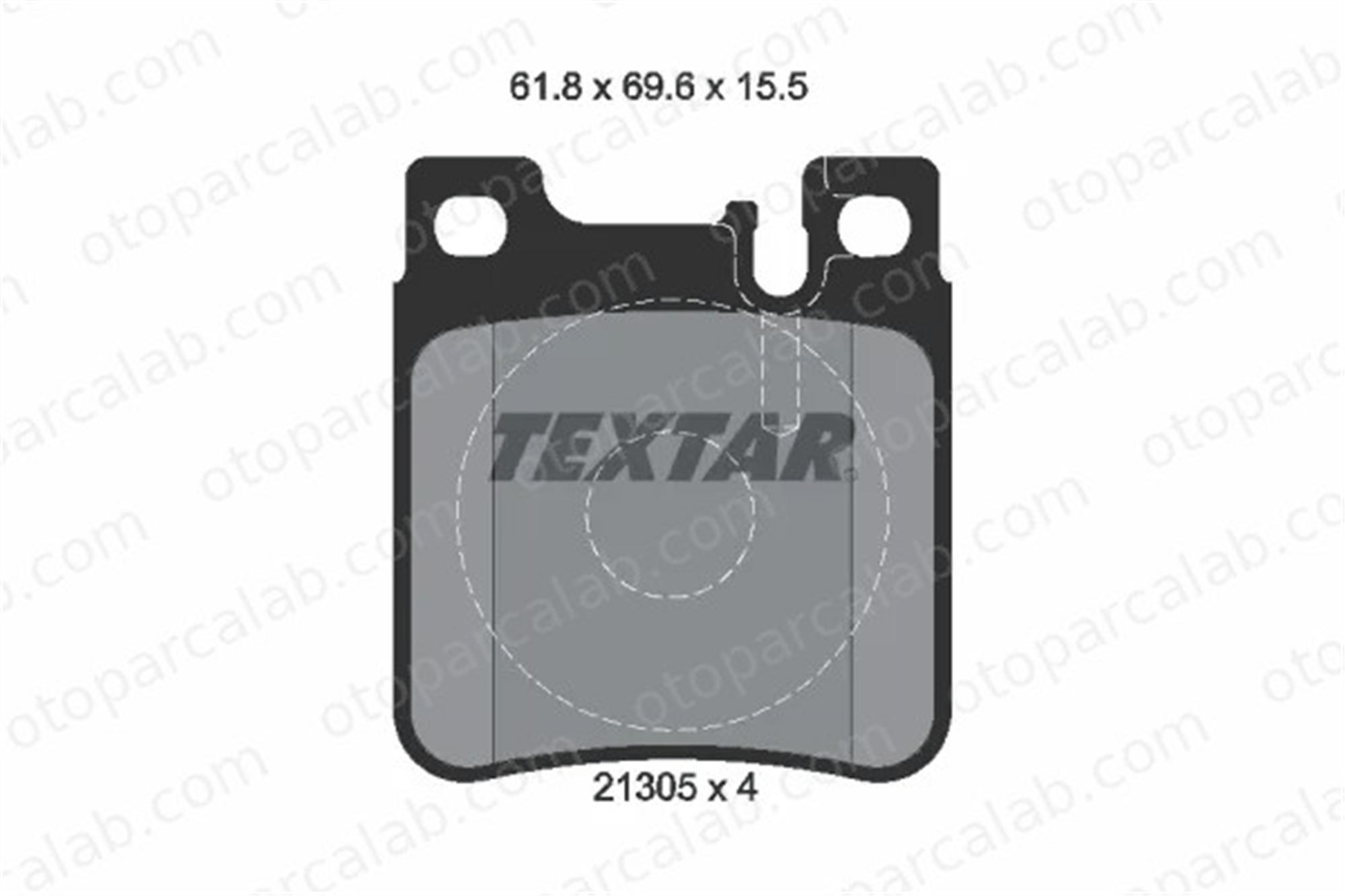 TEXTAR 2130501 Fren Disk Balata Arka MERCEDES-BENZ E-SERISI T-Model E-SERISI A0034204920 5143633AA