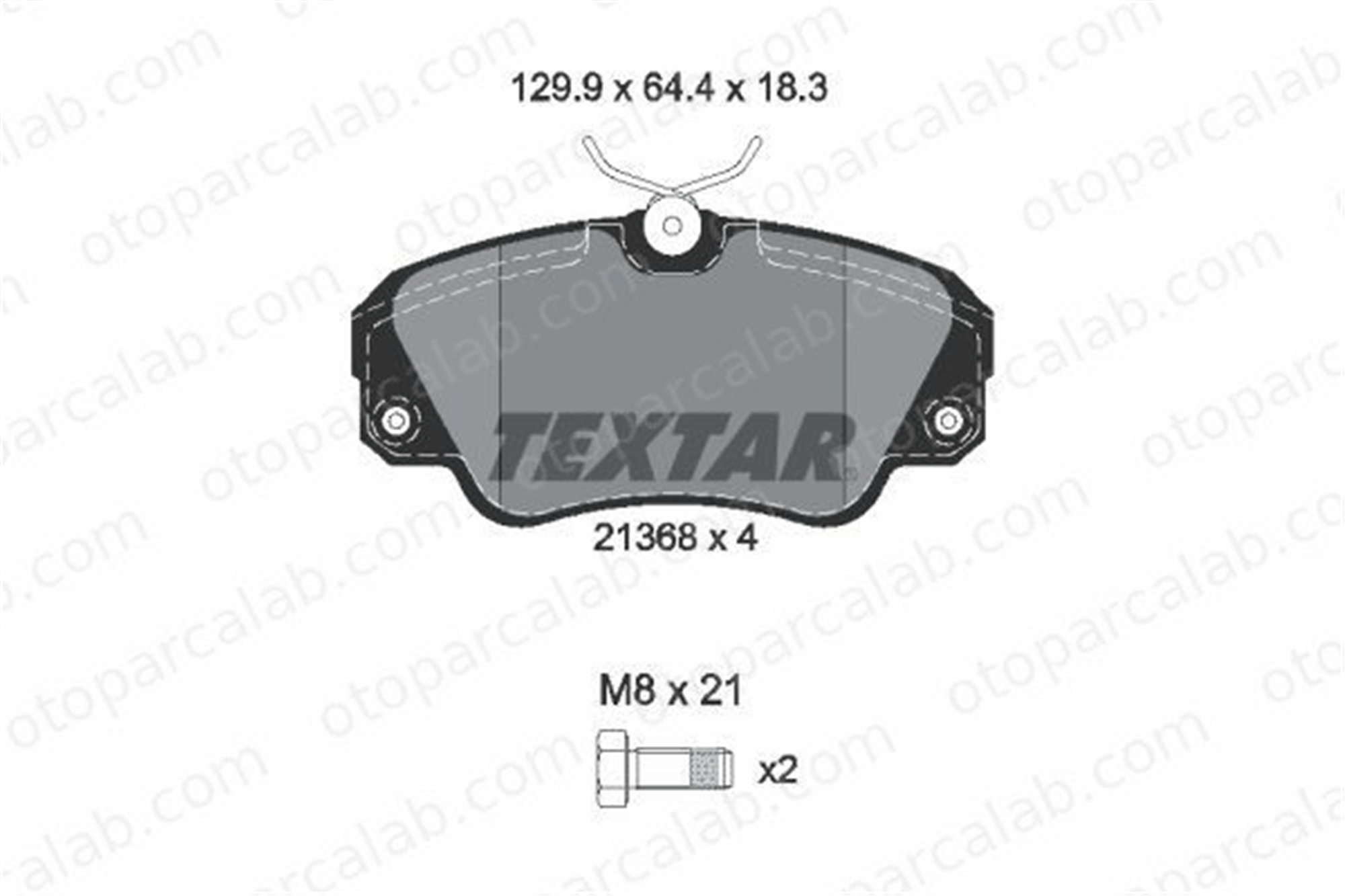 TEXTAR 2136801 Fren Disk Balata Ön OPEL OMEGA B OMEGA B Station wagon 1605932 1605004