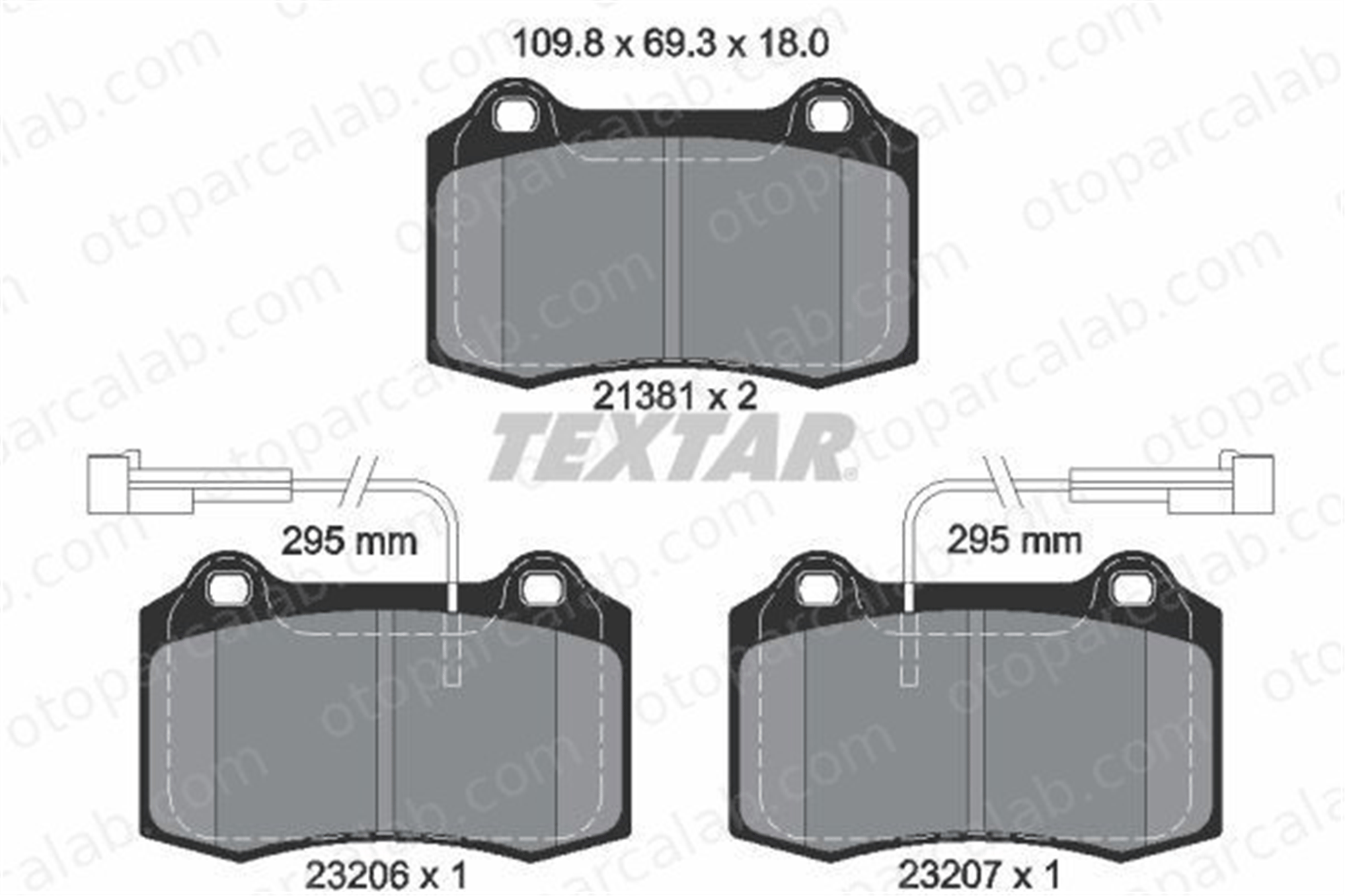 TEXTAR 2138103 Fren Disk Balata Ön CHRYSLER VIPER ALFA ROMEO GTV 2138103 71770978