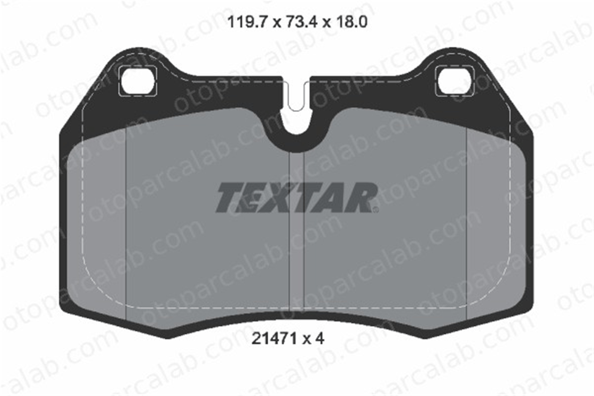 TEXTAR 2147102 Fren Disk Balata Ön BMW 7 8 34116761249 1161975