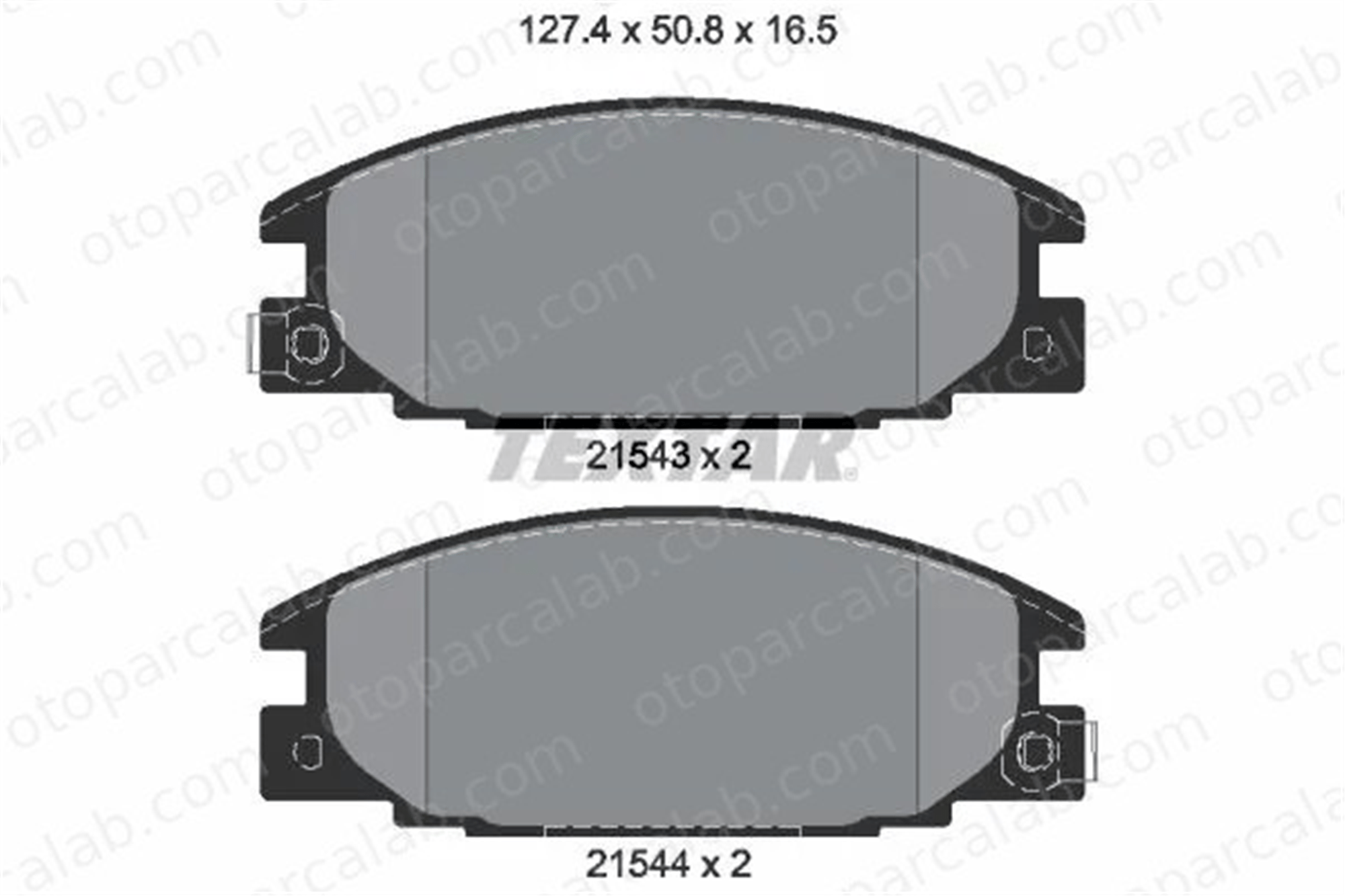 TEXTAR 2154302 Fren Disk Balata Ön OPEL CAMPO ISUZU KB 1605931 894335787