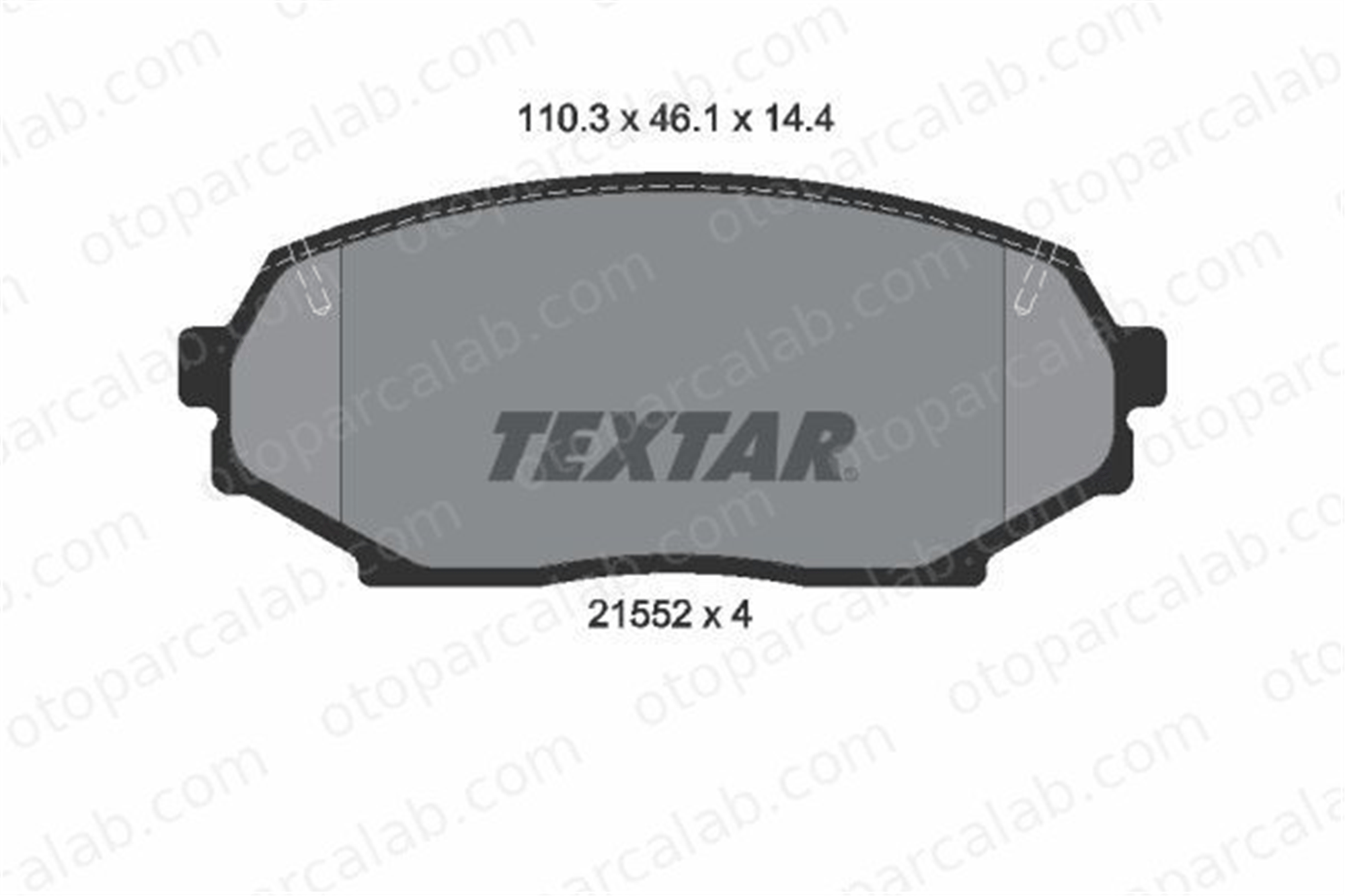 TEXTAR 2155202 Fren Disk Balata Ön ISUZU IMPULSE MAZDA MX-5 I 2155202 8943659811