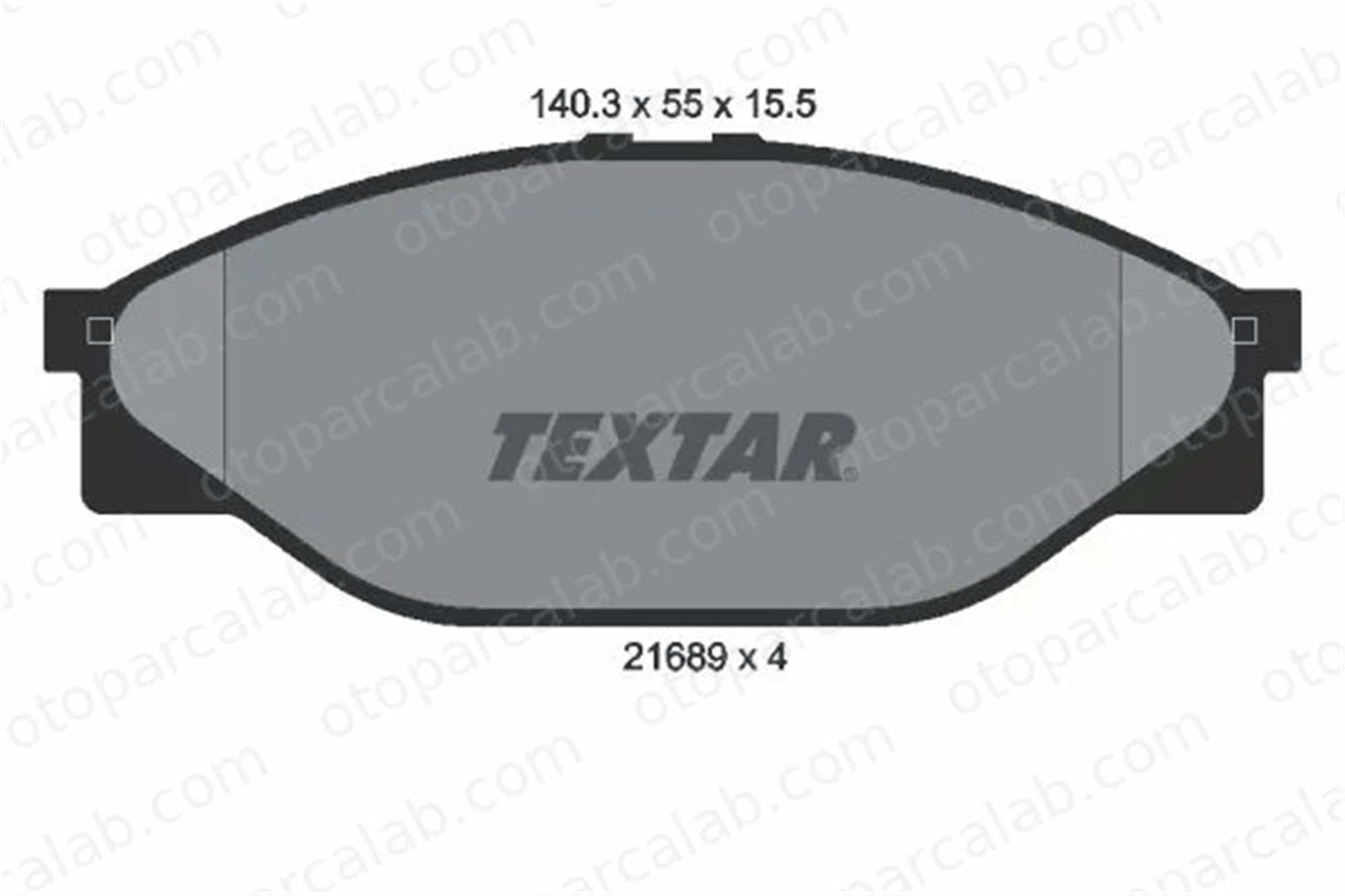 TEXTAR 2168901 Fren Disk Balata Ön TOYOTA HIACE IV Minibüs/Otobüs HIACE IV Panelvan/Van 2168901 AY040TY013