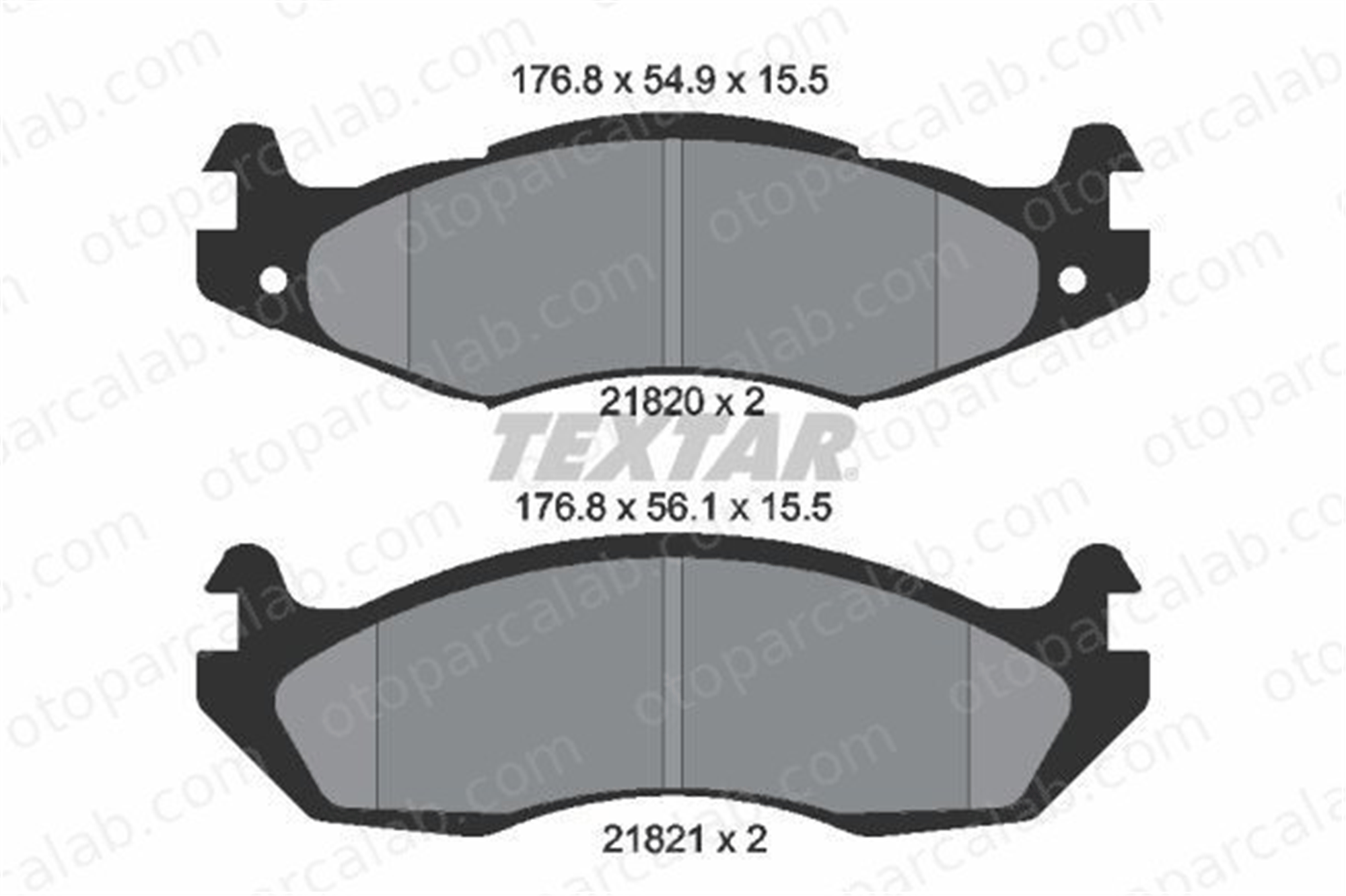 TEXTAR 2182001 Fren Disk Balata Ön JEEP CHEROKEE WRANGLER I 5252724 4638634