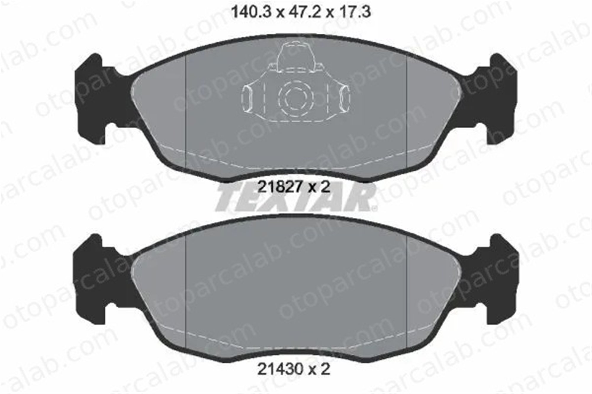TEXTAR 2182702 Fren Disk Balata Ön CITROËN SAXO XSARA 2182702 1611458480