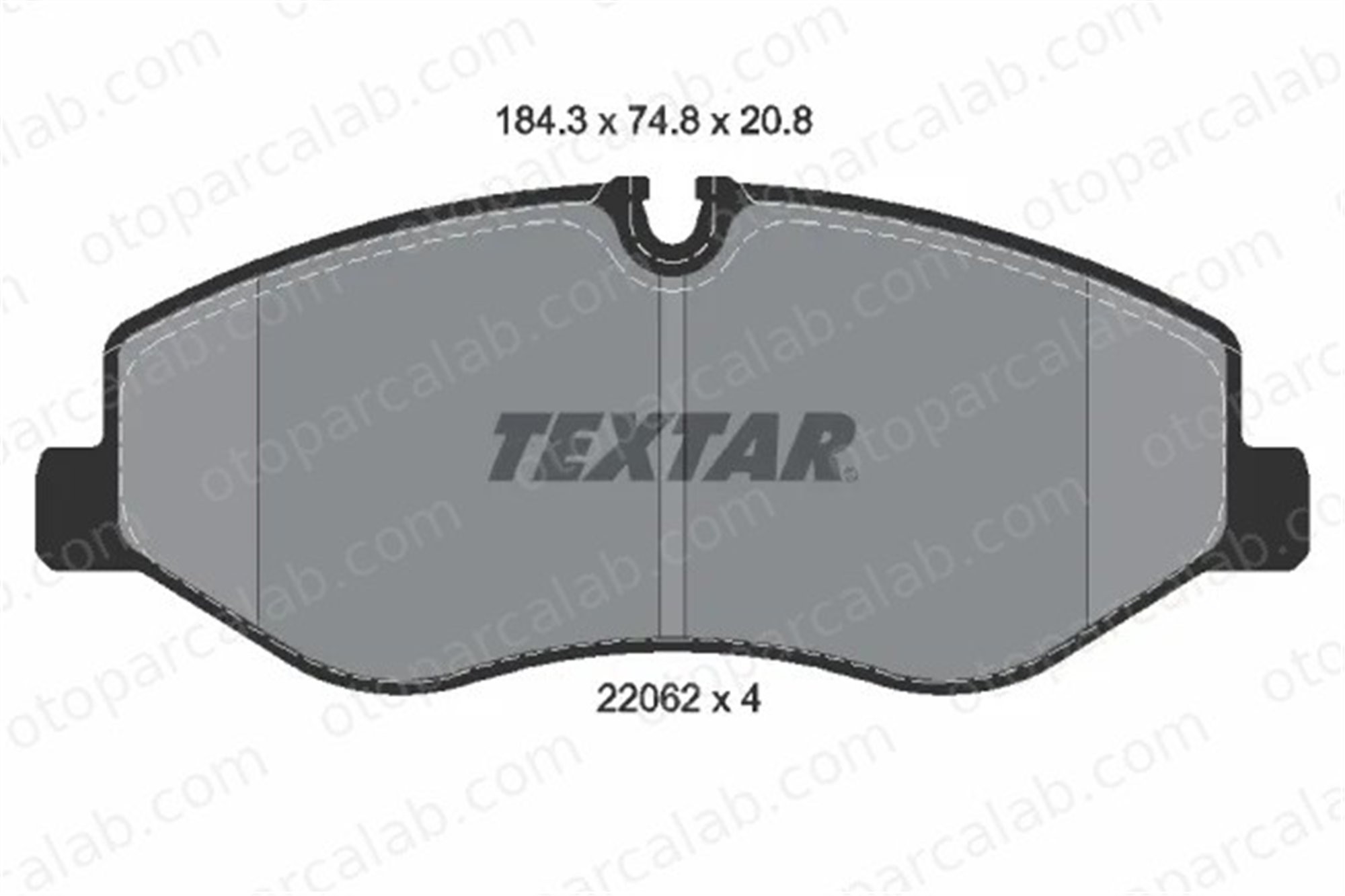 TEXTAR 2206201 Fren Disk Balata Ön MERCEDES-BENZ VITO Mixto VITO Tourer A4474210800 4474200020