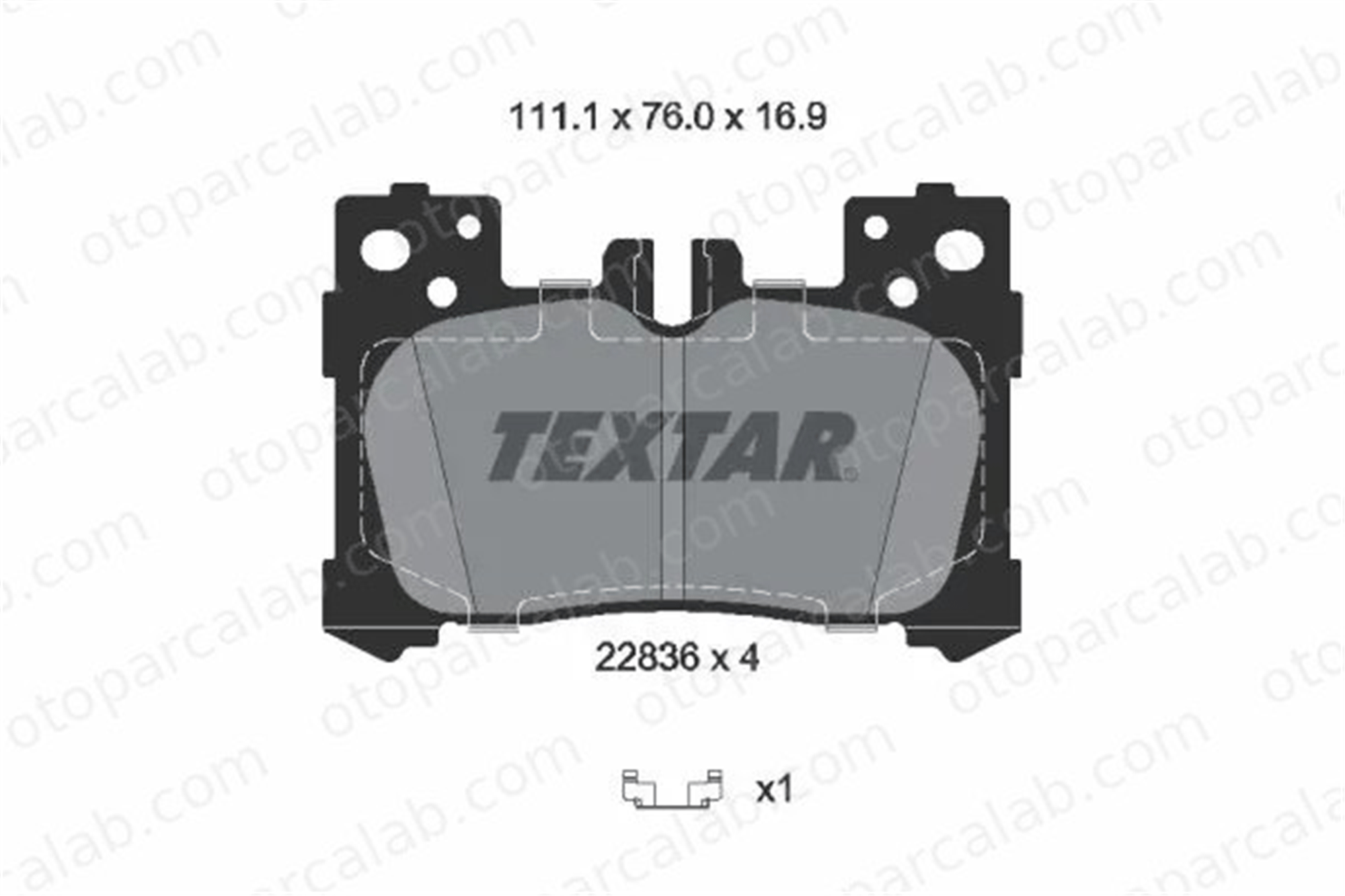 TEXTAR 2283601 Fren Disk Balata Ön LEXUS LC Coupe LS 2283601 446611010