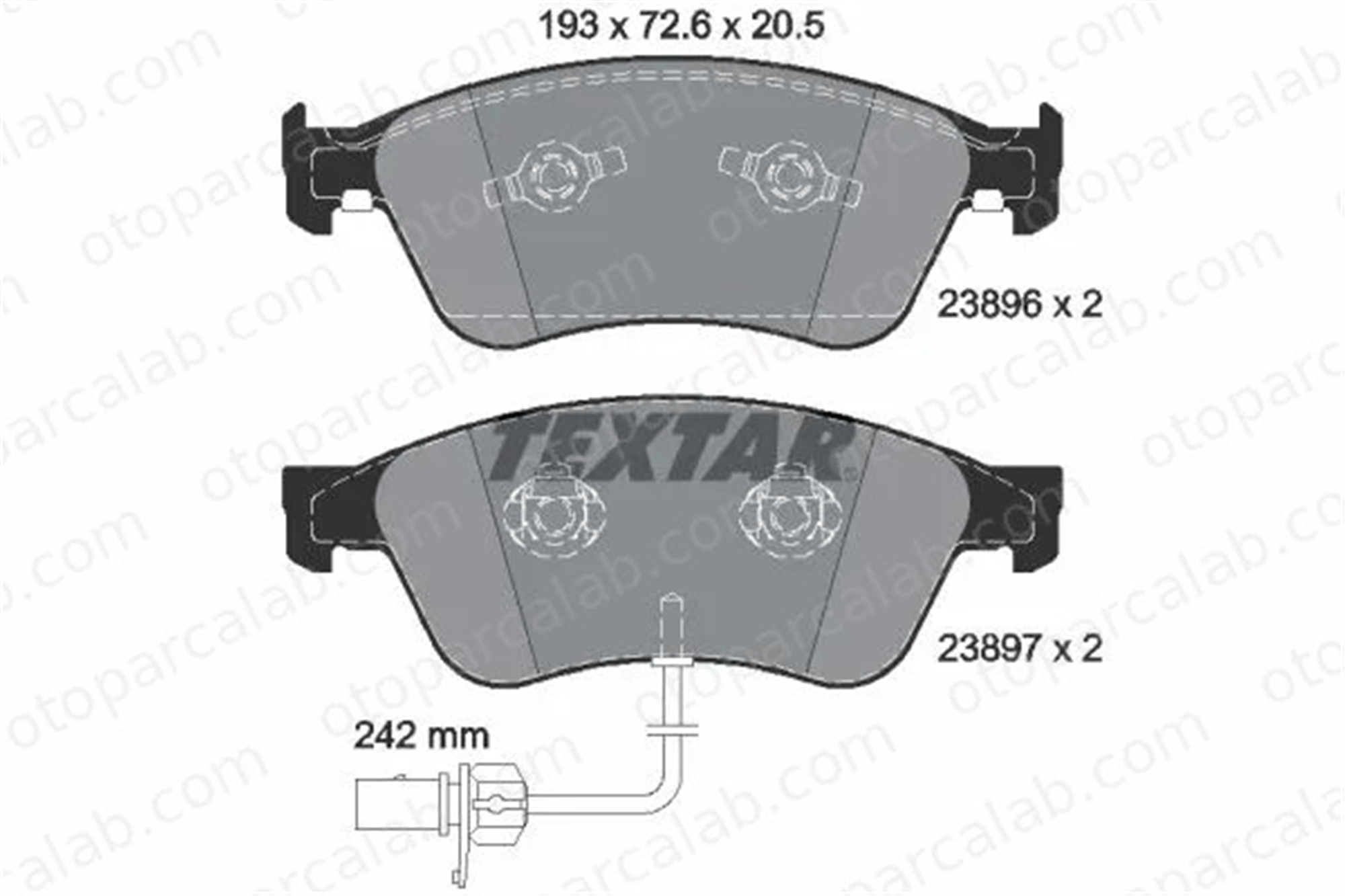 TEXTAR 2389601 Fren Disk Balata Ön VW PHAETON AUDI A8 D3 4E0698151J 4E0698151