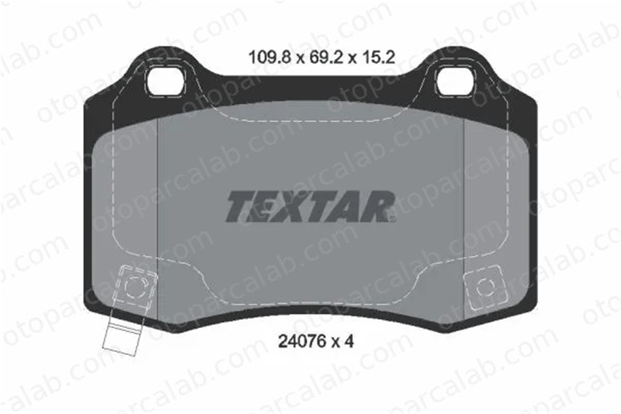 TEXTAR 2407601 Fren Disk Balata Ön CHRYSLER 300C 300C Touring 2407601 25940439