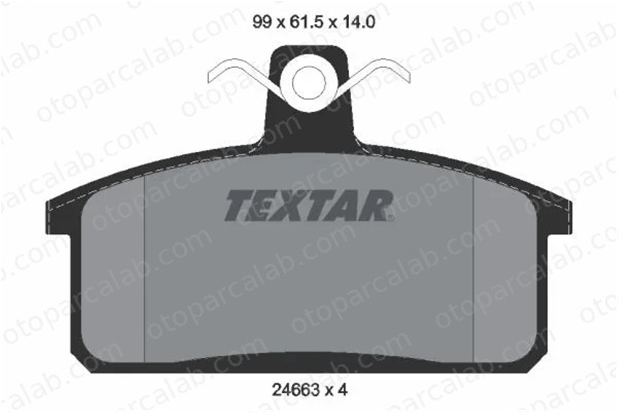 TEXTAR 2466301 Fren Disk Balata Ön SUZUKI SAMURAI SUV SANTANA PS10/ANIBAL 2466301 500028834