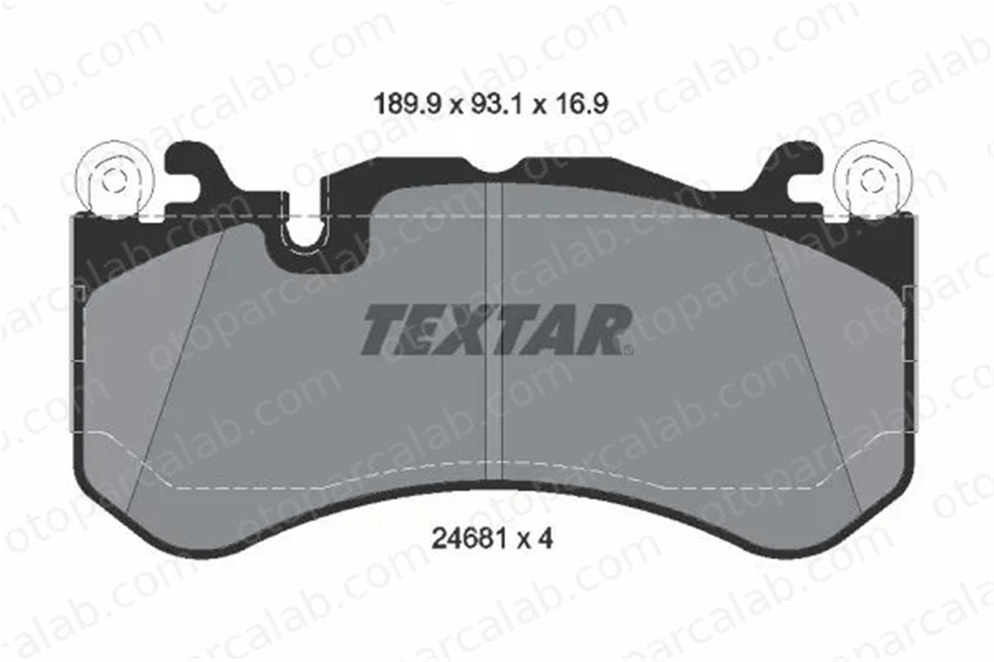 TEXTAR 2468101 Fren Disk Balata Ön MERCEDES-BENZ G-SERISI AMG GT A0054206620 4202704