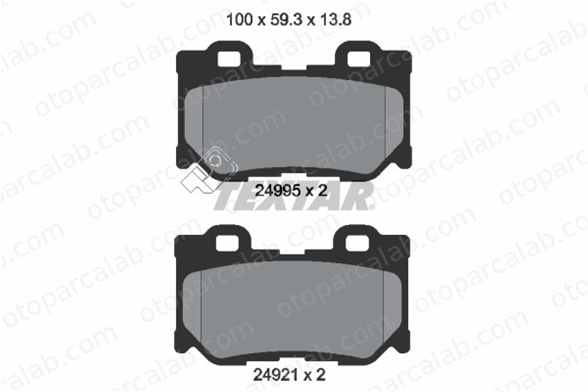 TEXTAR 2499501 Fren Disk Balata Arka INFINITI FX NISSAN 370Z Coupe D4060JL00E D40604GH0A