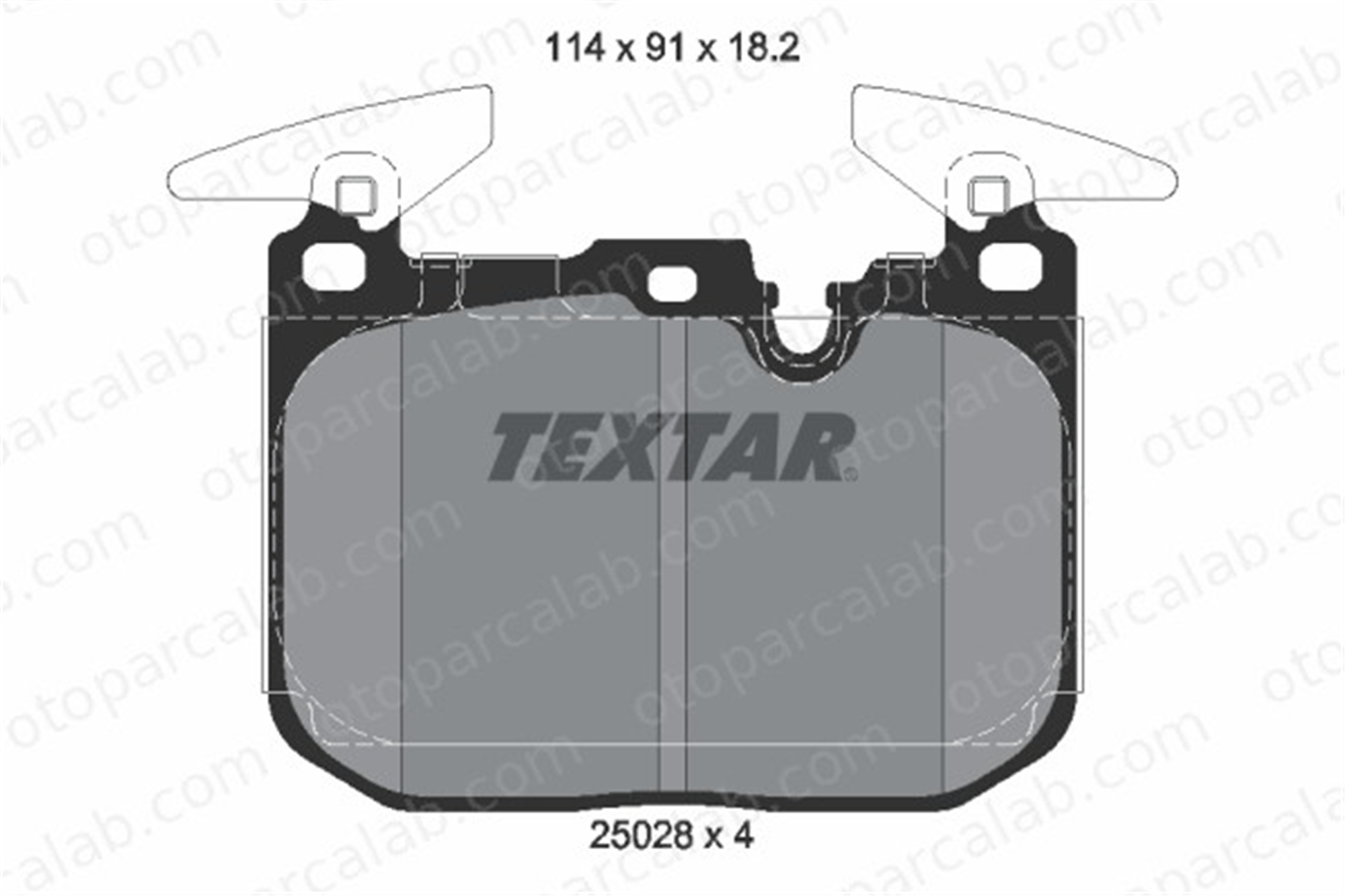 TEXTAR 2502801 Fren Disk Balata Ön BMW 1 3 34116878876 2464195