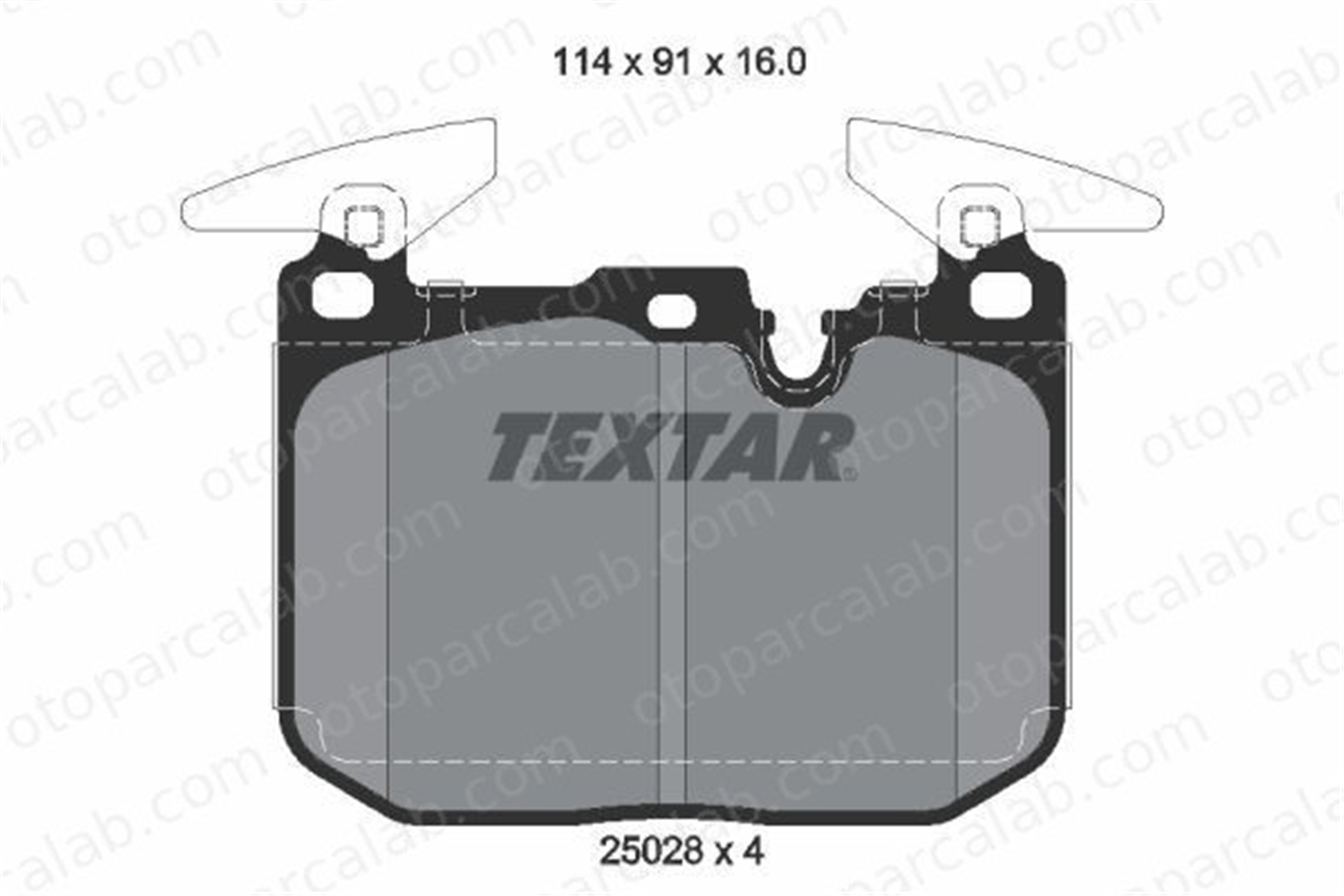TEXTAR 2502807 Fren Disk Balata Ön BMW X2 1 2502807 34106872334