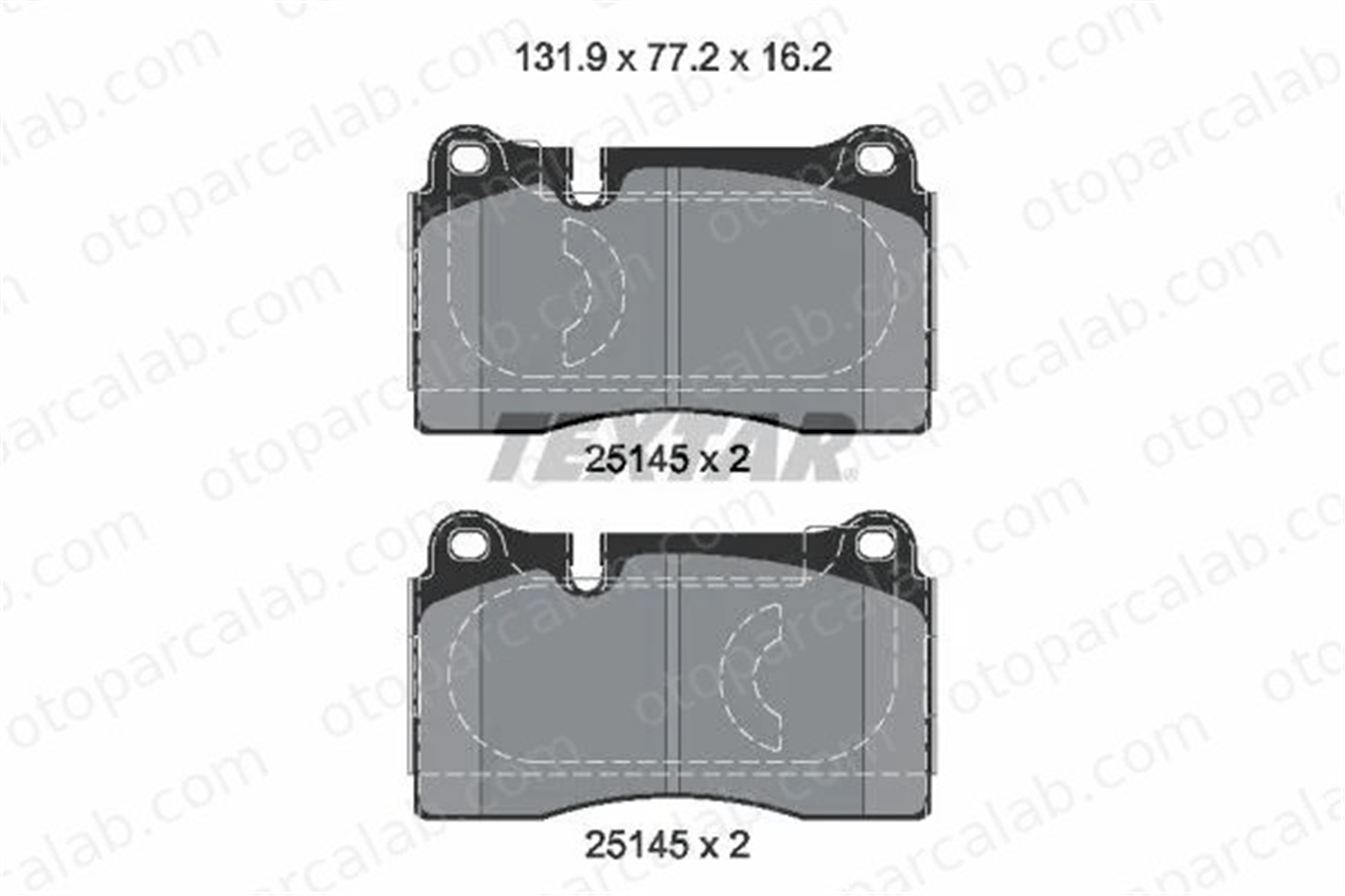 TEXTAR 2514501 Fren Disk Balata Ön SEAT LEON LEON Sportstourer 2514501 8J0698151K