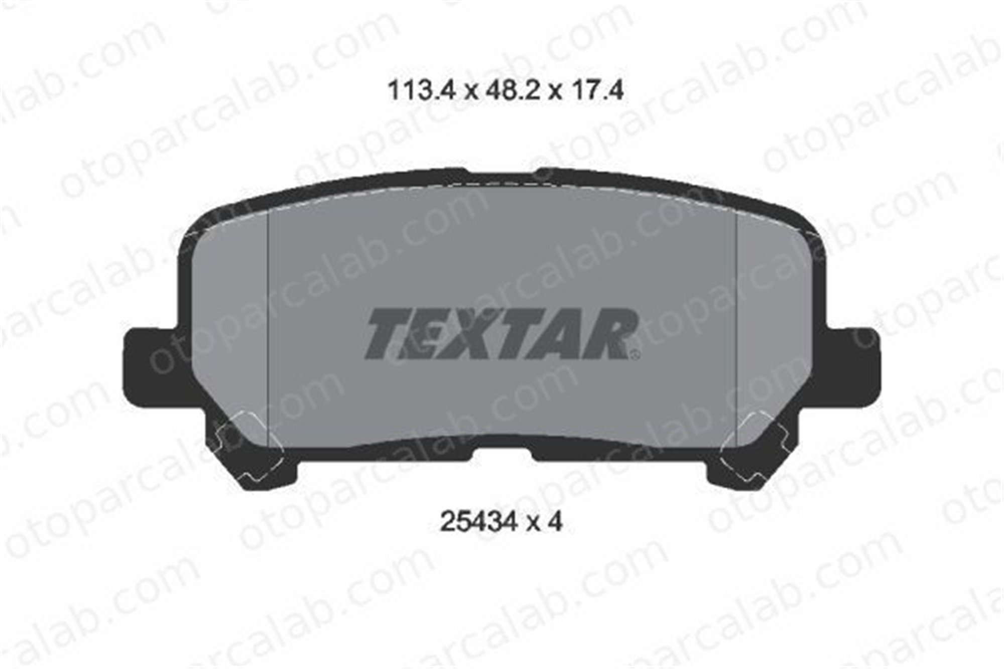 TEXTAR 2543403 Fren Disk Balata Ön TOYOTA HIACE VI Minibüs/Otobüs HIACE VI Panelvan/Van 2543403 446626030