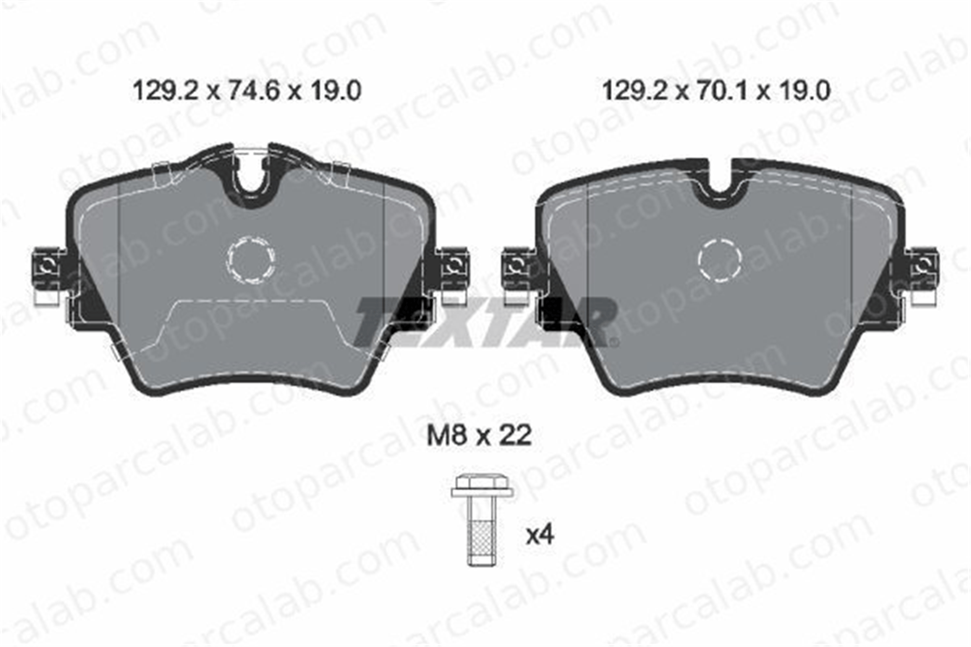 TEXTAR 2561705 Fren Disk Balata Ön BMW 5 5 Touring 2561705 34106884492