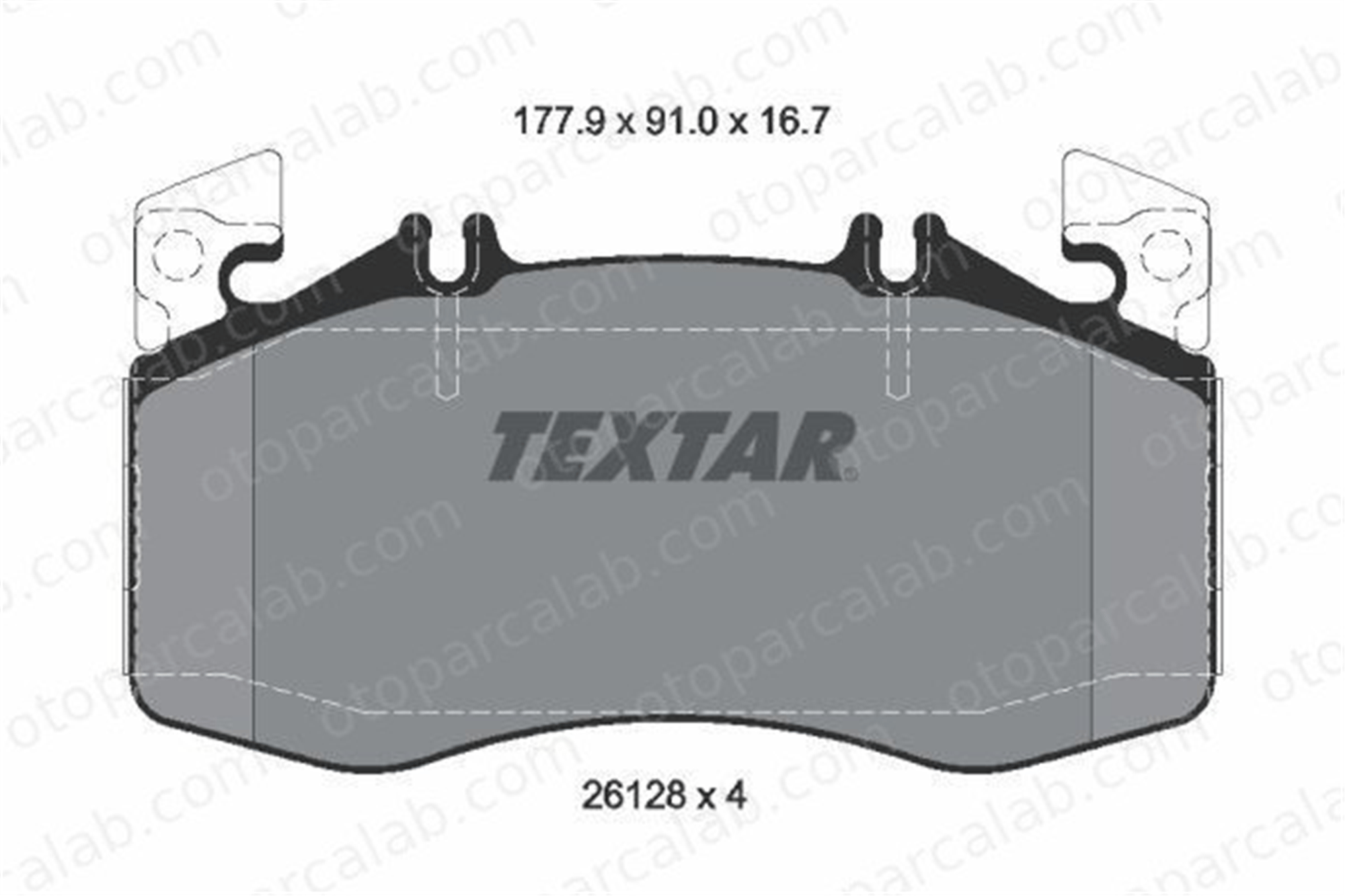TEXTAR 2612801 Fren Disk Balata Ön MERCEDES-BENZ A-SERISI CLA A0004202203 4202203