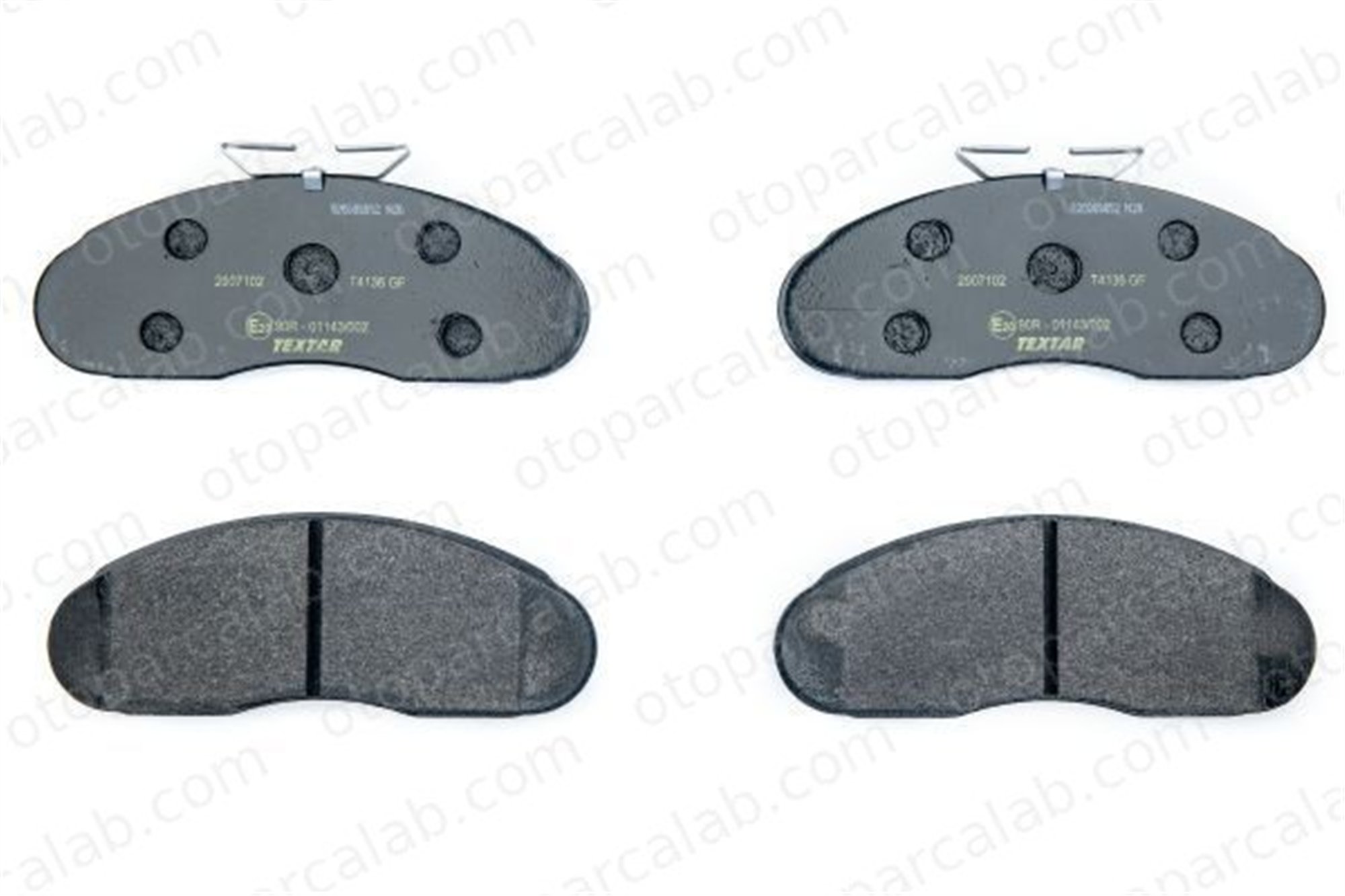 TEXTAR 2907102 Fren Disk Balata Ön RENAULT TRUCKS MESSENGER Platform şasi MESSENGER Panelvan/Van 2907102 69052941