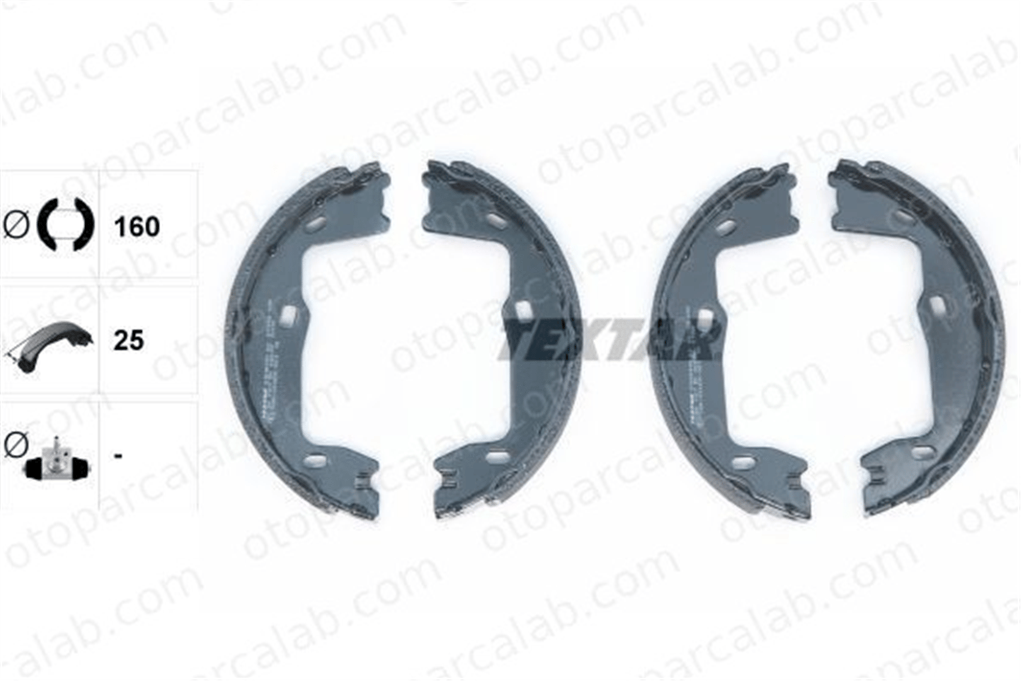 TEXTAR 91018400 El Fren Balatası OPEL OMEGA A OMEGA A Station wagon 1605938 90349868