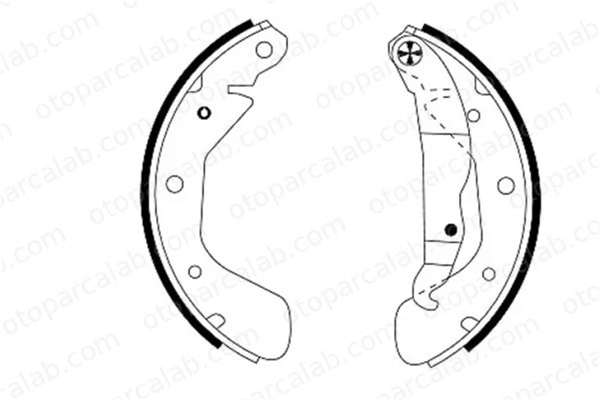 TEXTAR 91044800 Fren Pabuçlu Balata Arka OPEL ASTRA F CORSA A Hatchback 1605952 91149504