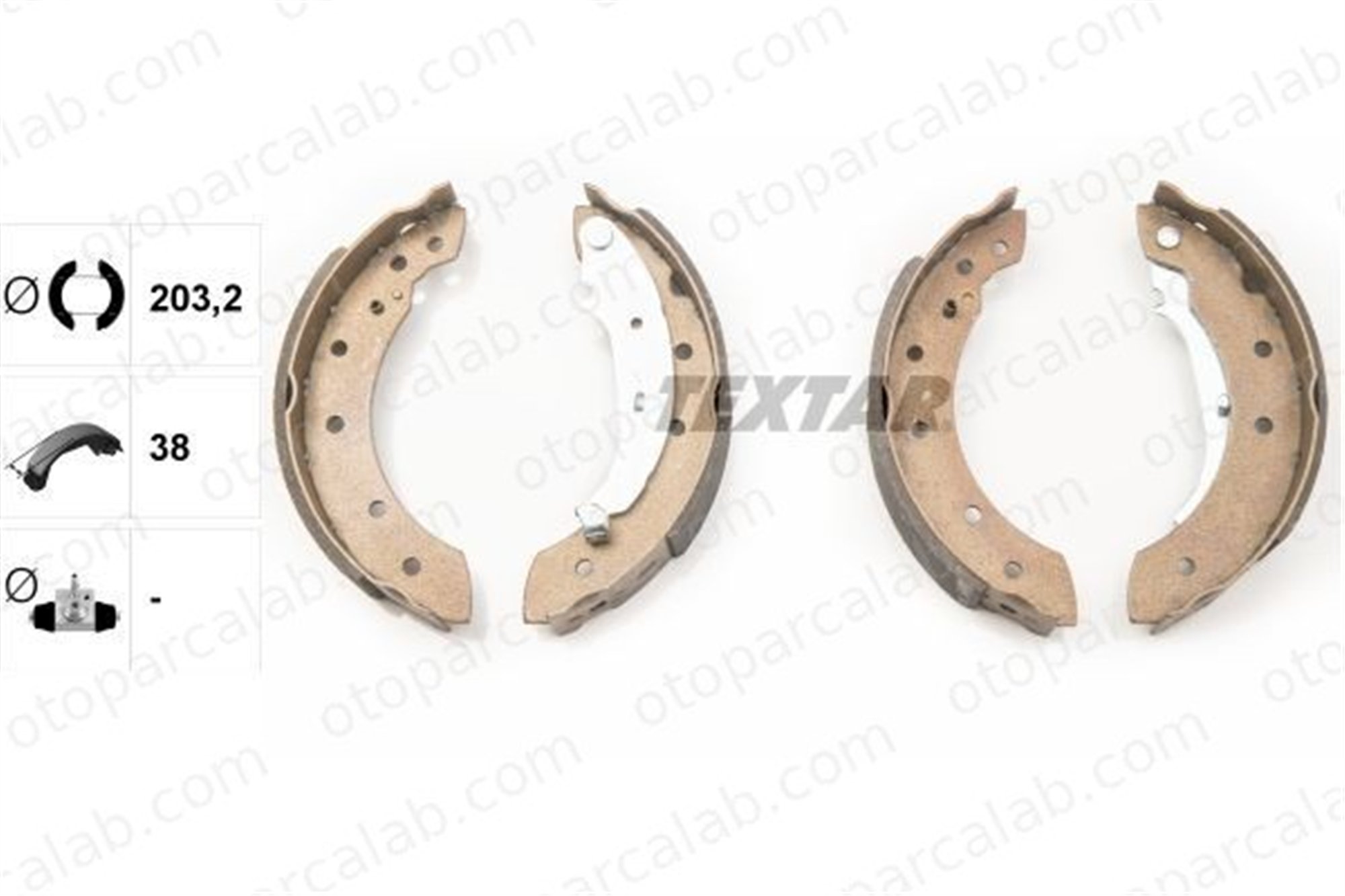 TEXTAR 91048000 Fren Pabuçlu Balata Arka RENAULT CLIO II CITROËN SAXO 4241J1 42414L