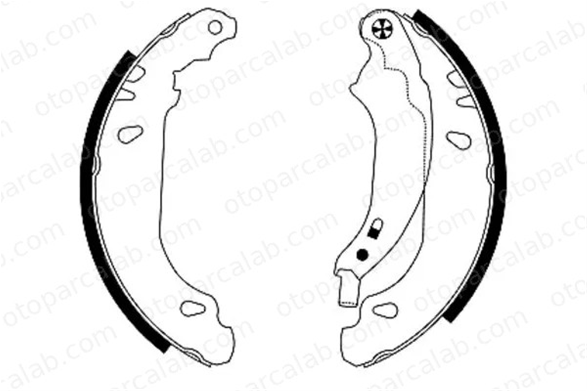 TEXTAR 91053800 Fren Pabuçlu Balata Arka PEUGEOT 206 Hatchback 206+ 4241N1 4241K5
