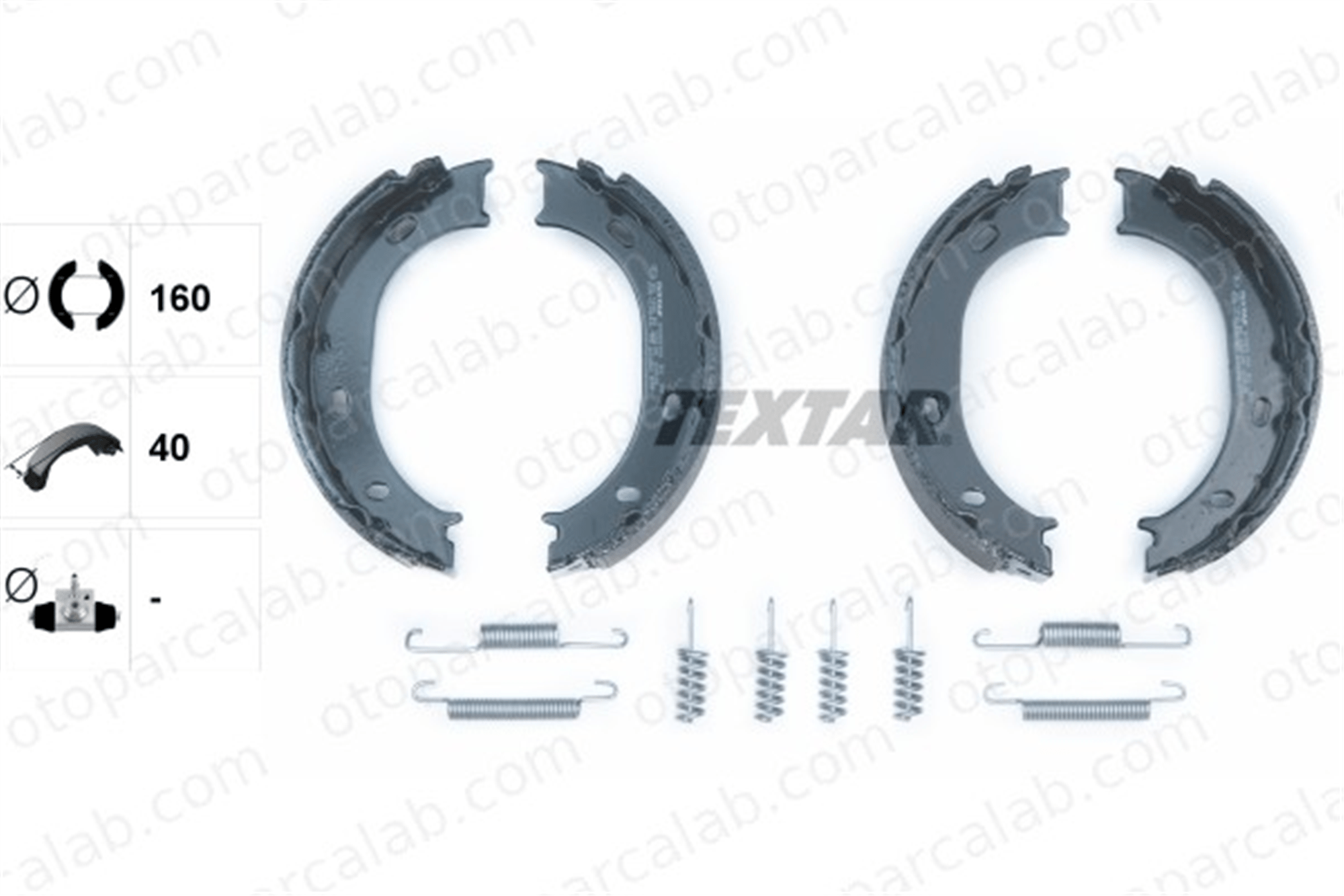 TEXTAR 91055100 El Fren Balatası MERCEDES-BENZ G-SERISI SPRINTER 3-t Panelvan/Van A0024205820 2D0698525