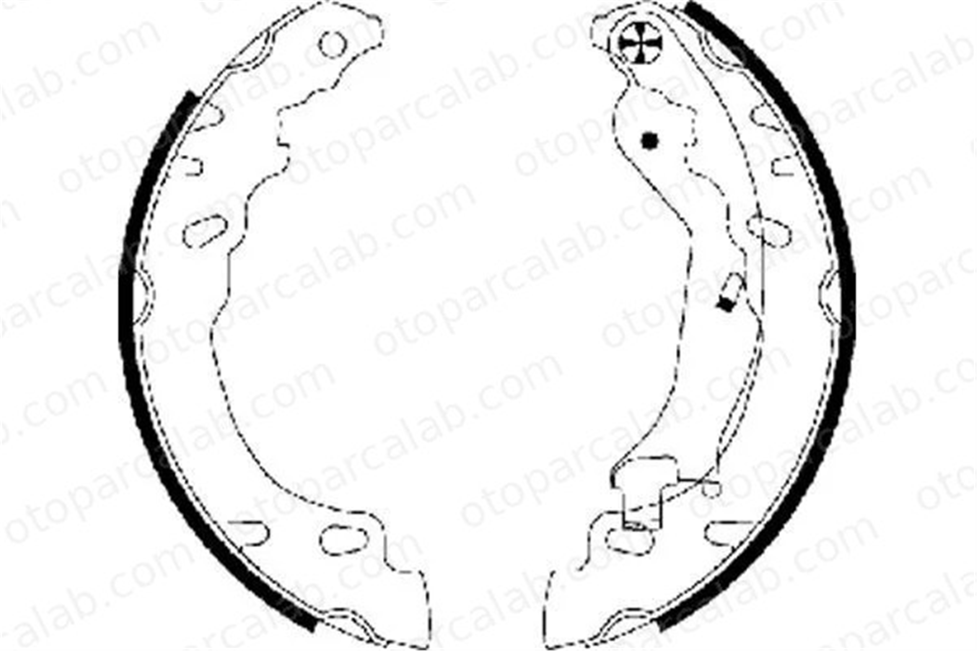 TEXTAR 91064600 Fren Pabuçlu Balata Arka FIAT PANDA PANDA Kasa/eğik arka 77365085 1558094
