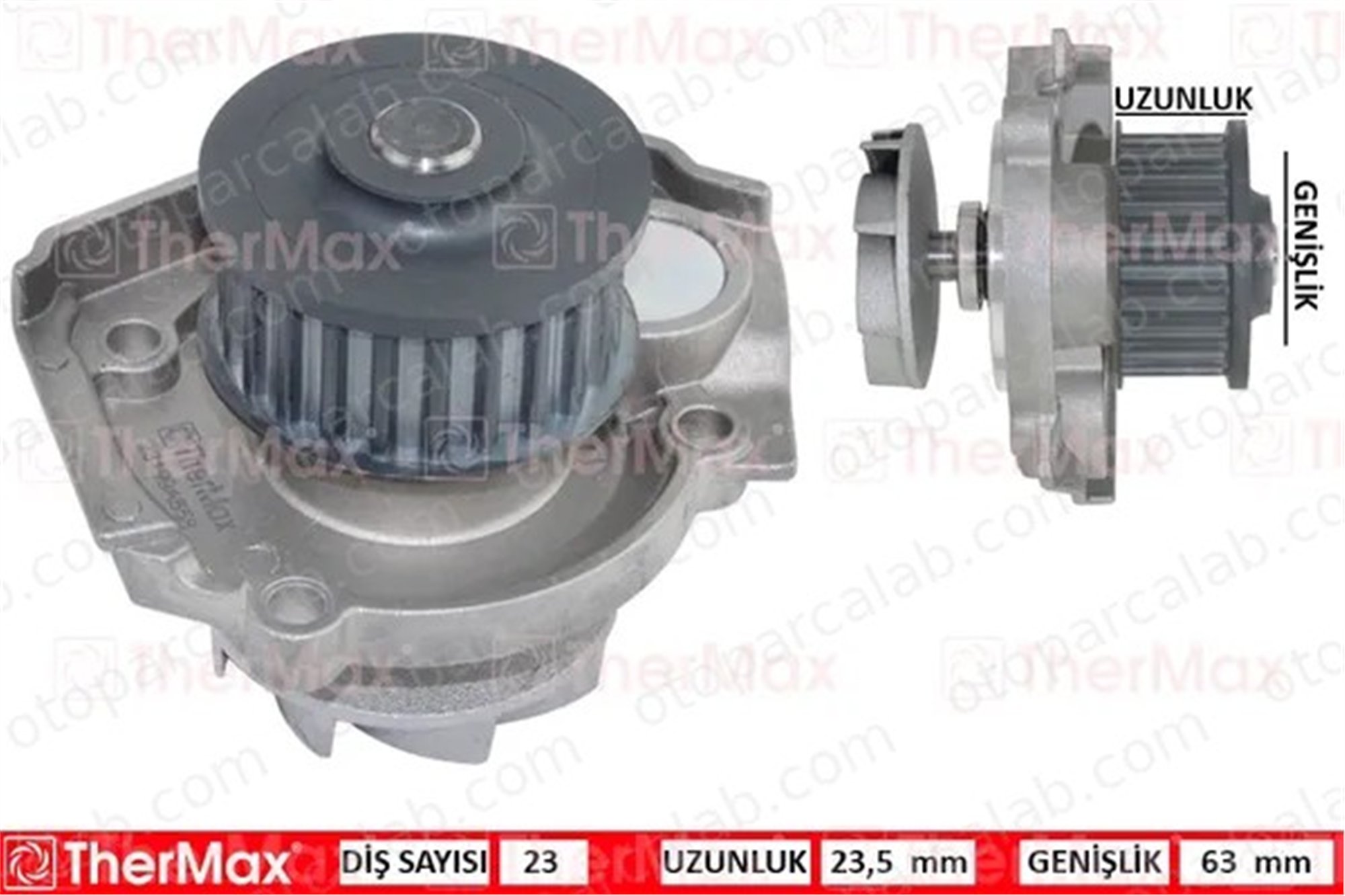 THERMAX T01.177 Devirdaim Su Pompası FIAT PUNTO PANDA 46520401 55184081
