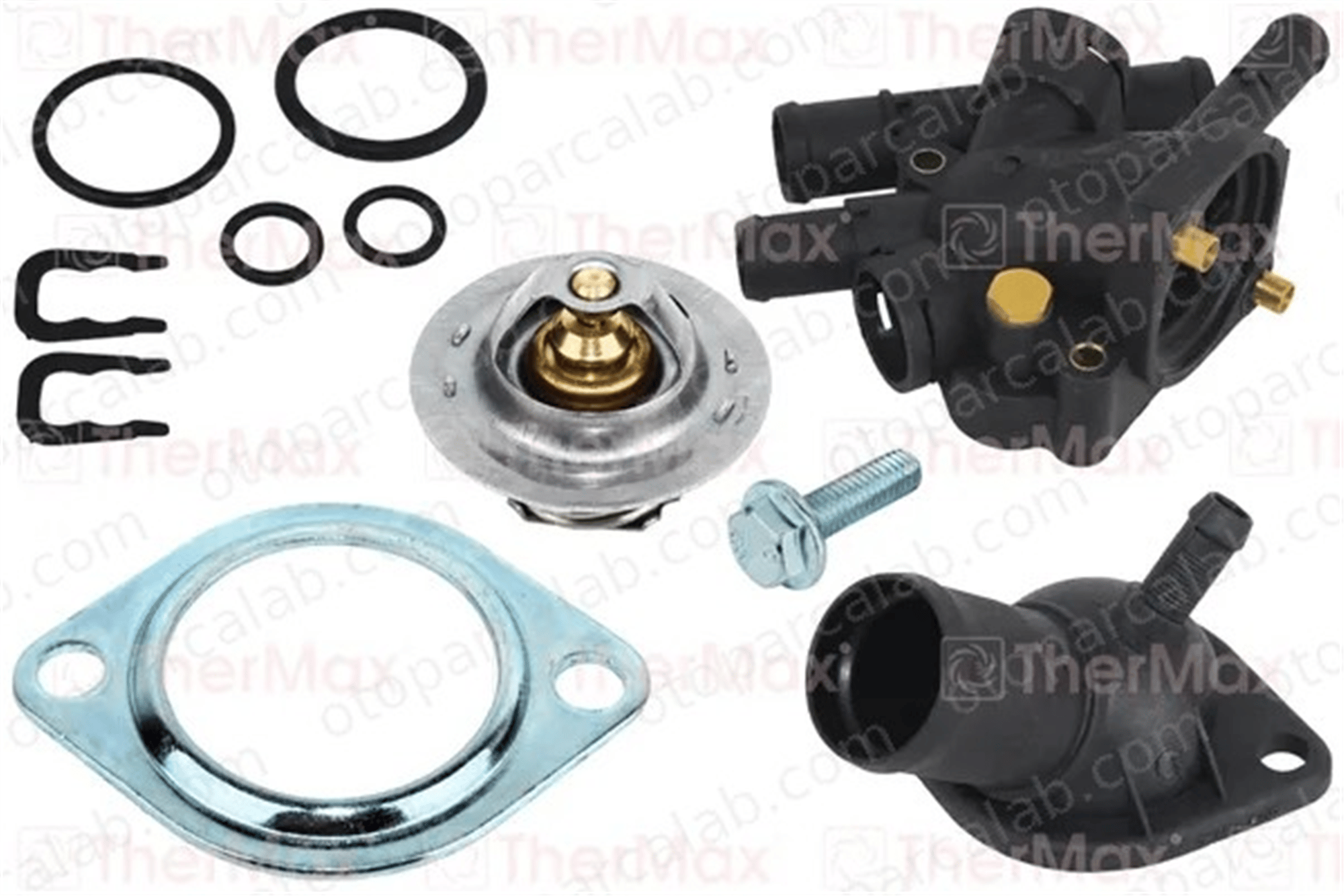 THERMAX T02.166 Termostat Gövdesi RENAULT CLIO II KANGOO 7701474249 7700866731